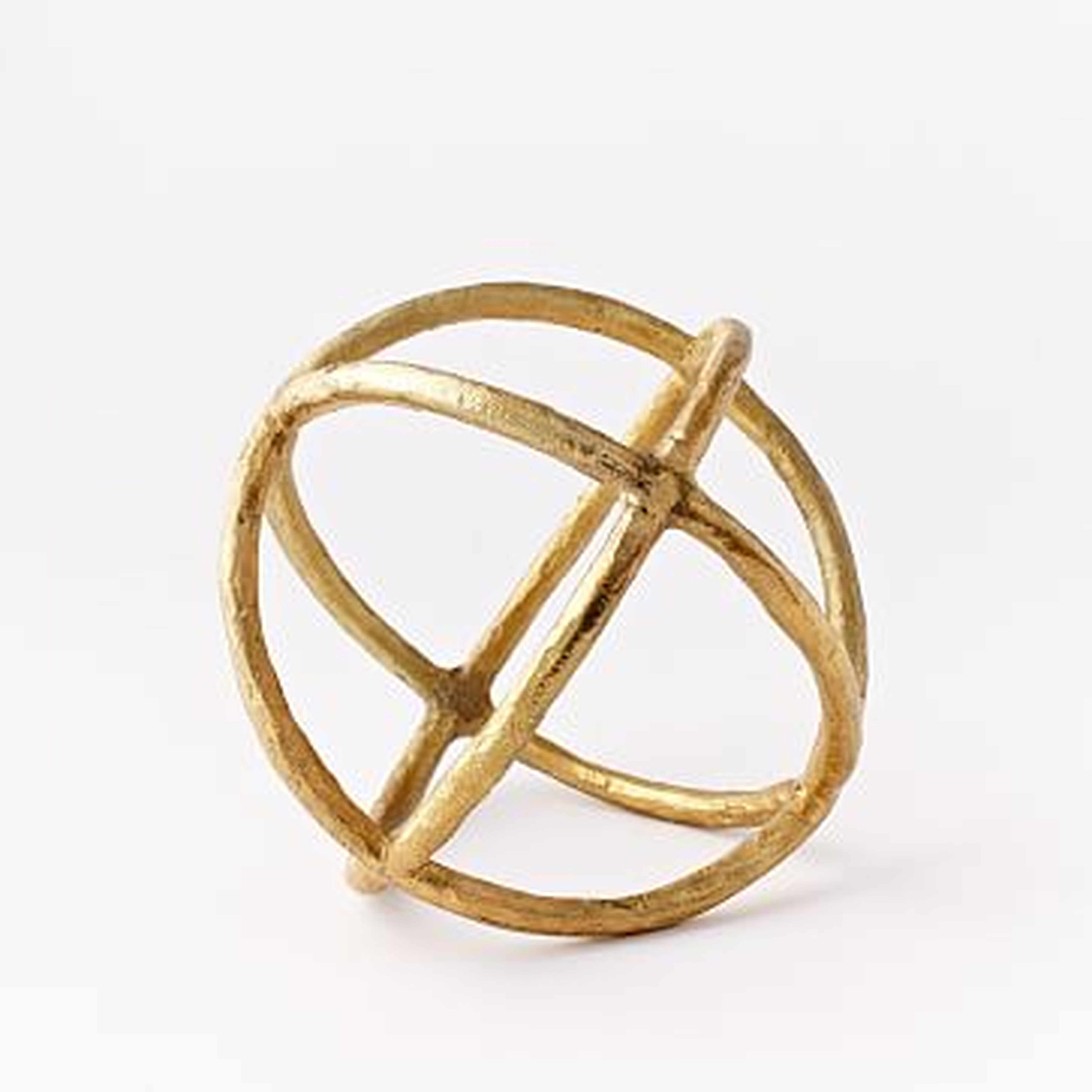 Sculpture Sphere, Gold, Small - West Elm