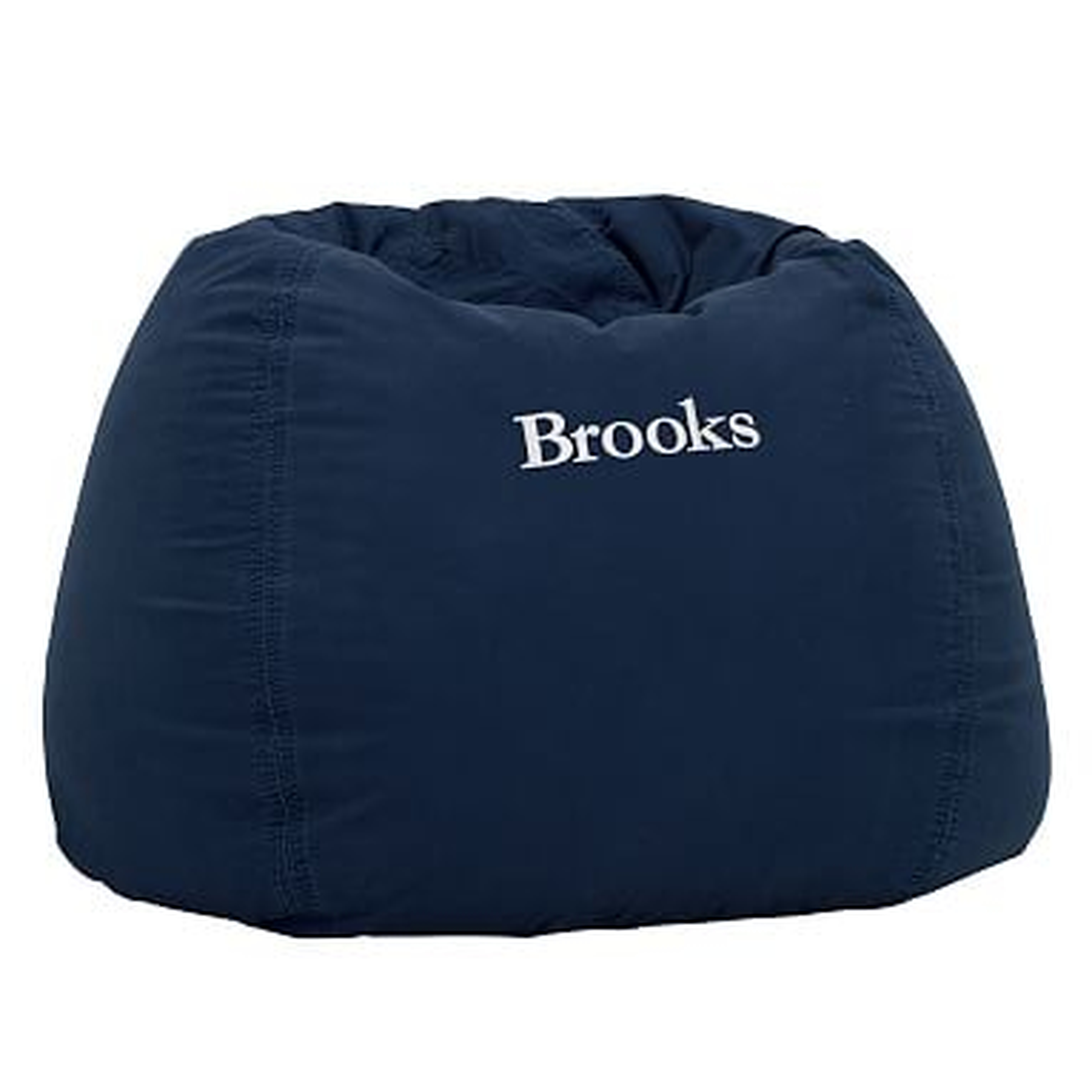 Navy Washed Twill Large Beanbag Slipcover + Beanbag Insert - Pottery Barn Teen