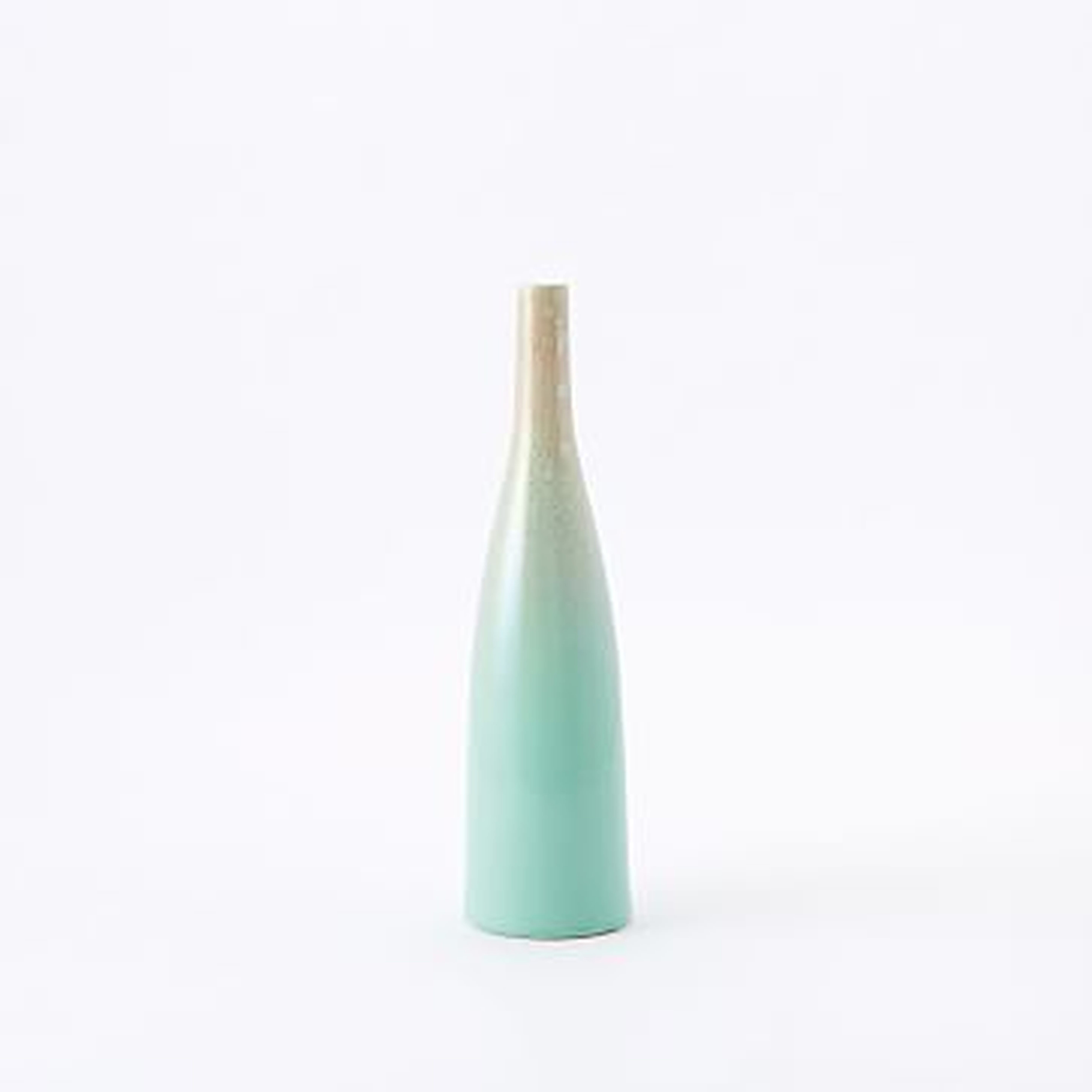 Reactive Glaze Vase, Medium, 16", Celadon - West Elm
