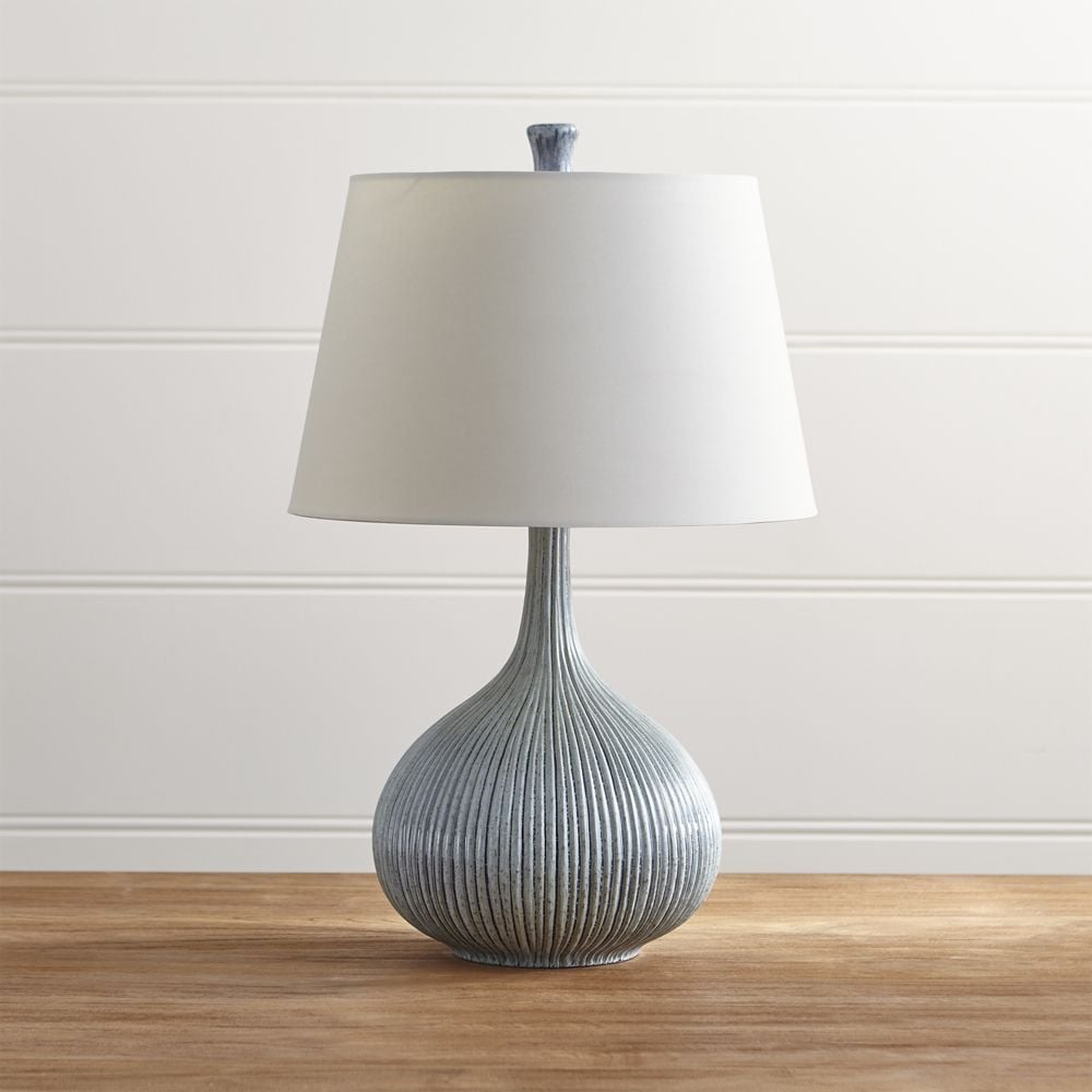 Shaye Blue Table Lamp, Single - Crate and Barrel