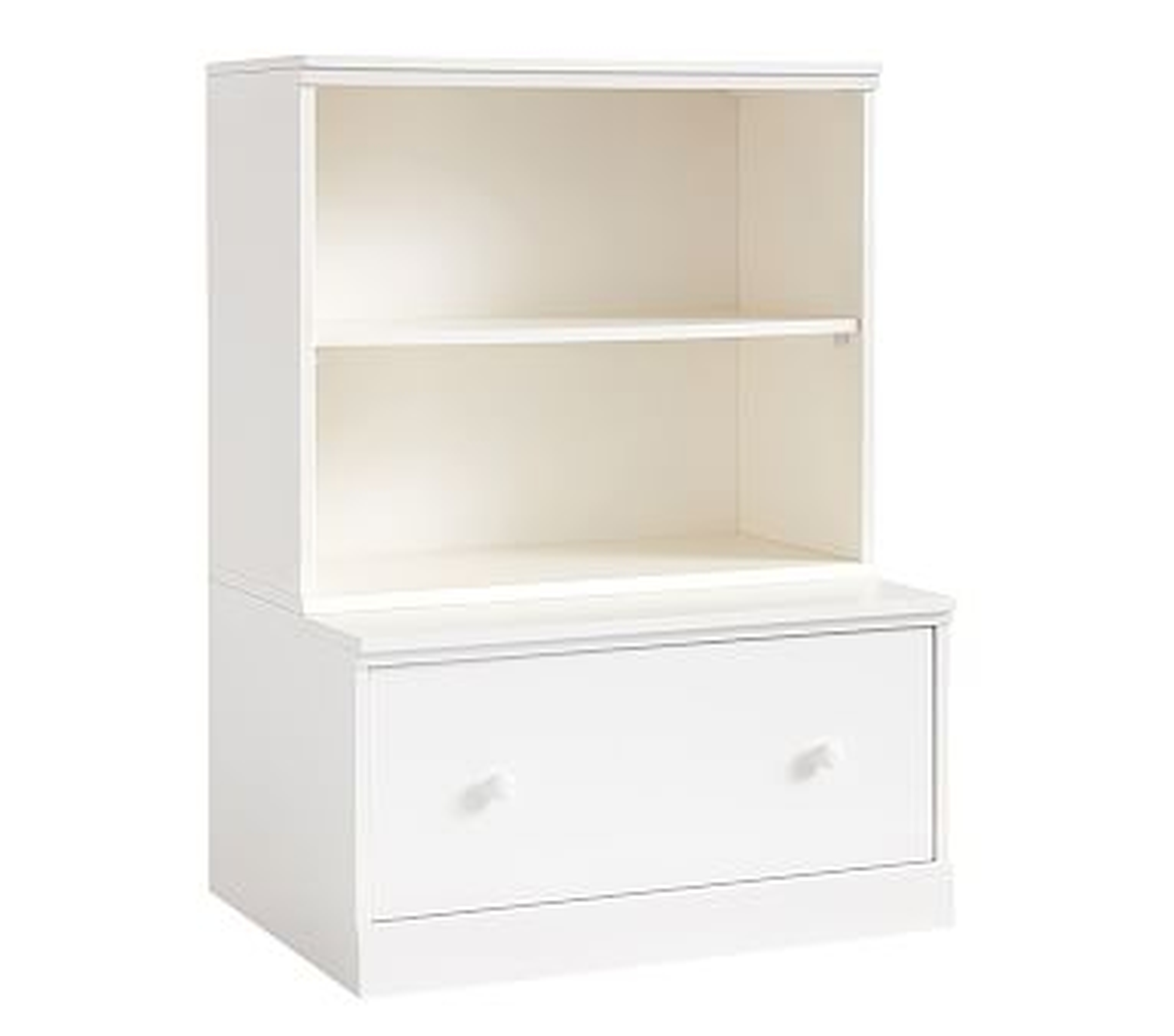 Cameron 1 Bookcase Cubby & 1 Drawer Base Set, Simply White, UPS - Pottery Barn Kids