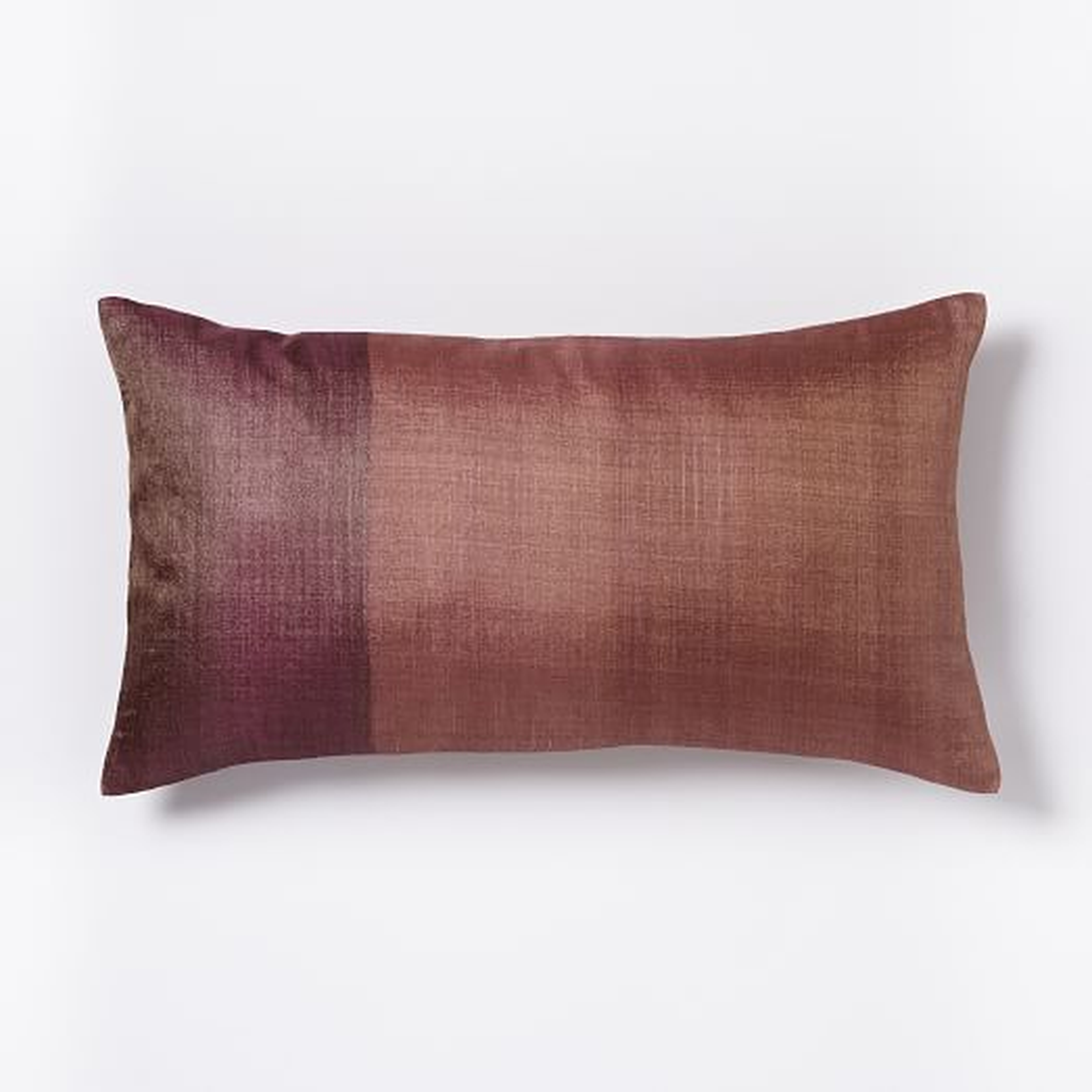 Sari Silk Two-Toned Pillow Cover - West Elm