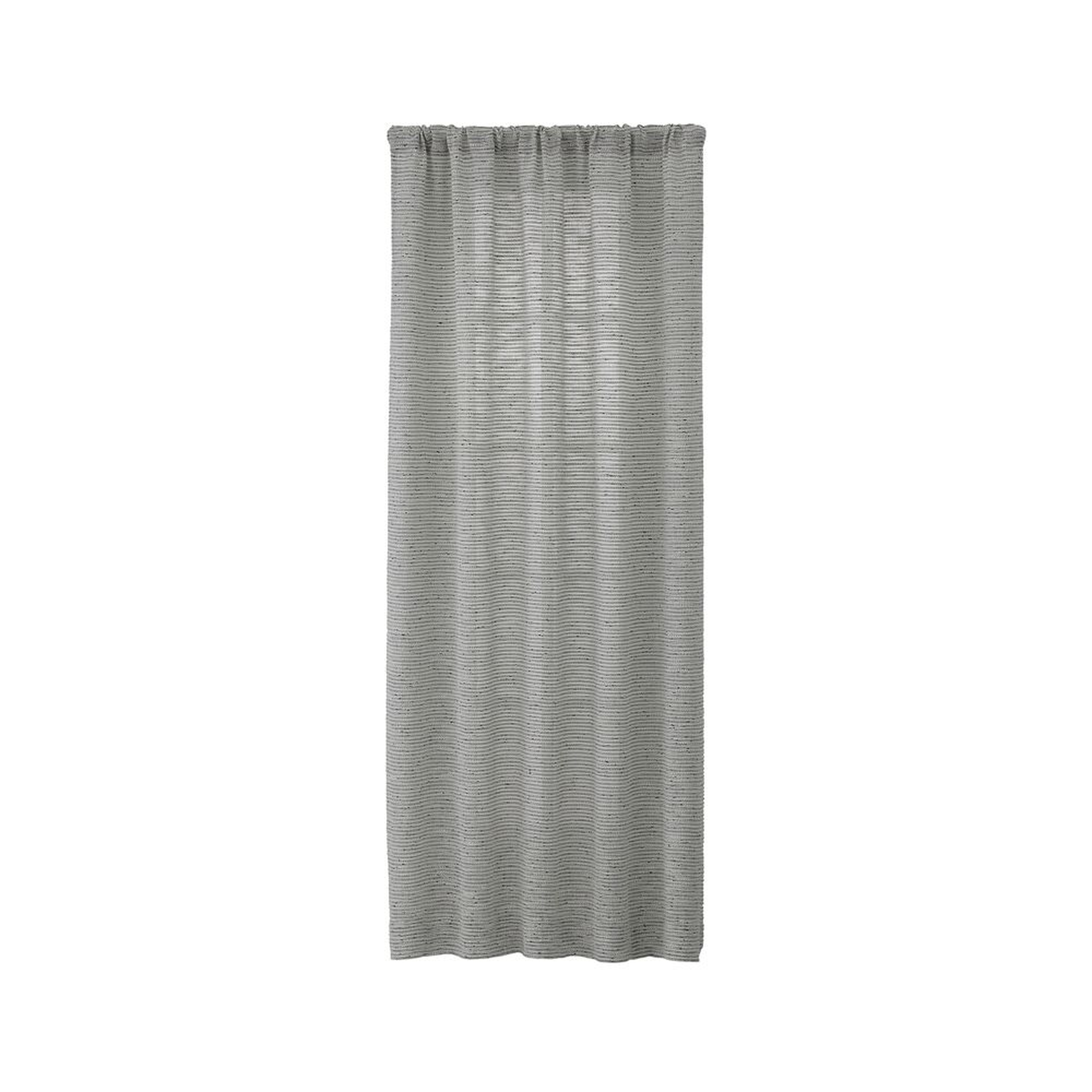 Vesta Textured Curtain Panel 50"x84" - Crate and Barrel