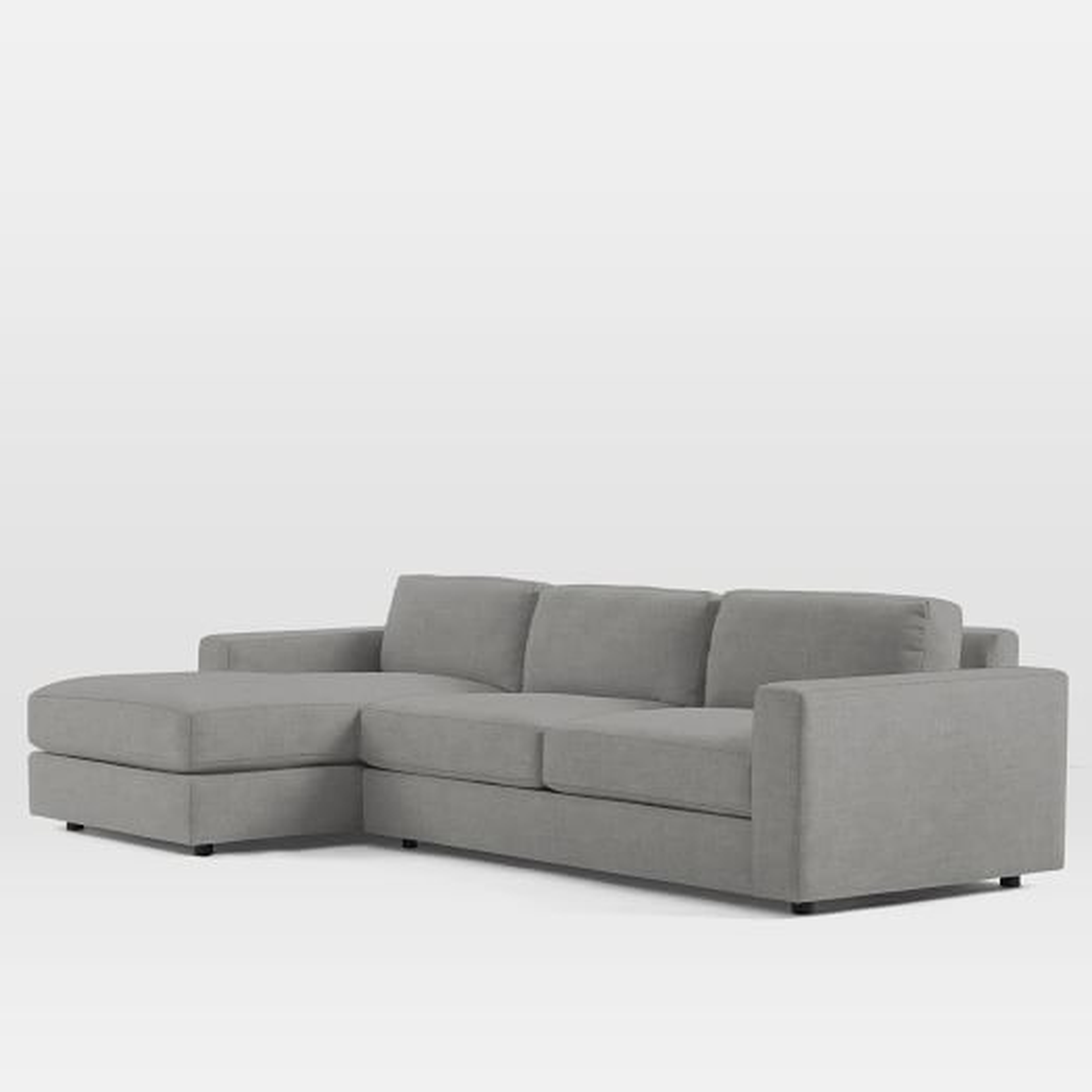 Urban 2-Piece Chaise Sectional, Left Chaise 2-Piece Sectional - Large, Standard (39") - Down Blend Fill - West Elm