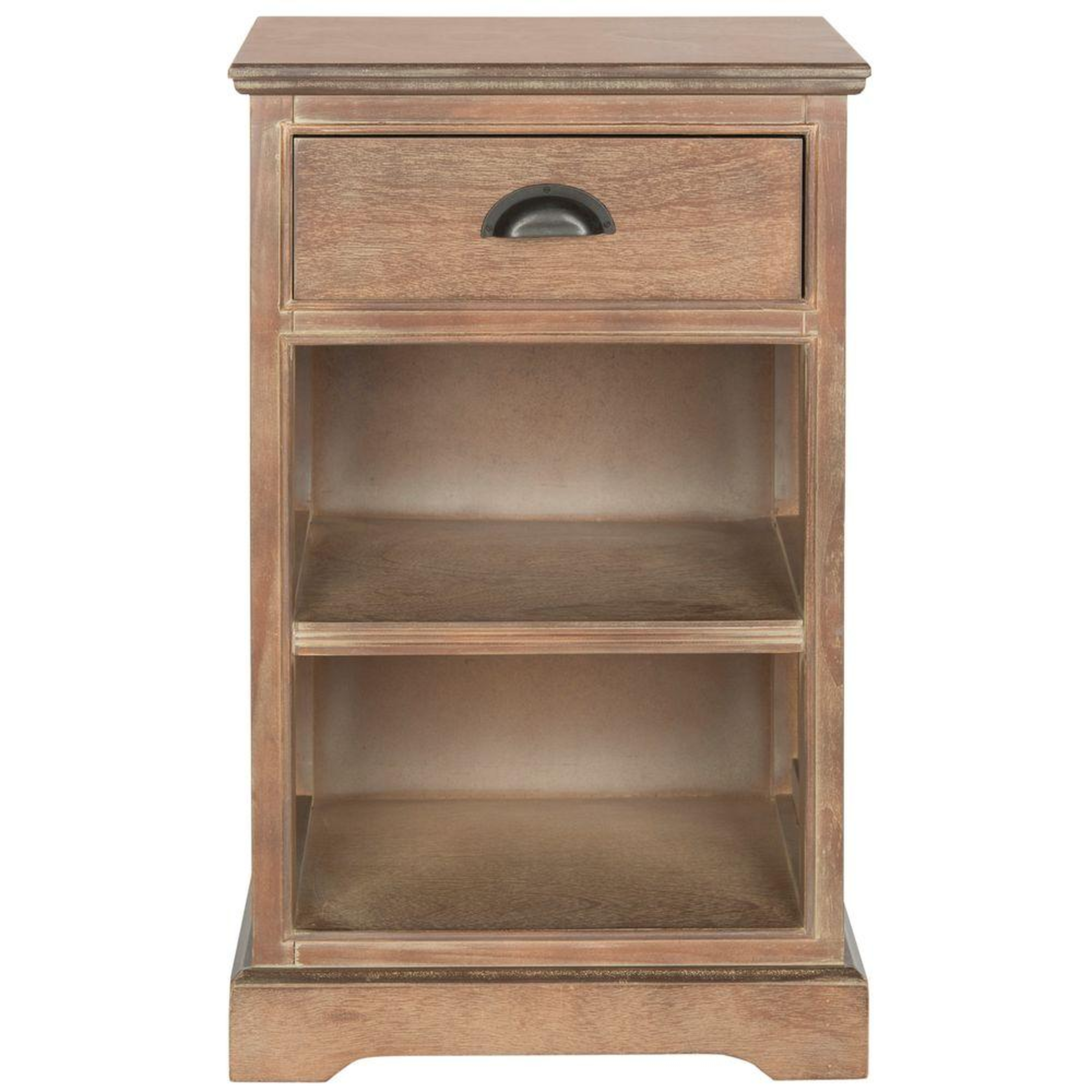 Griffin Washed Natural Pine Storage End Table - Arlo Home