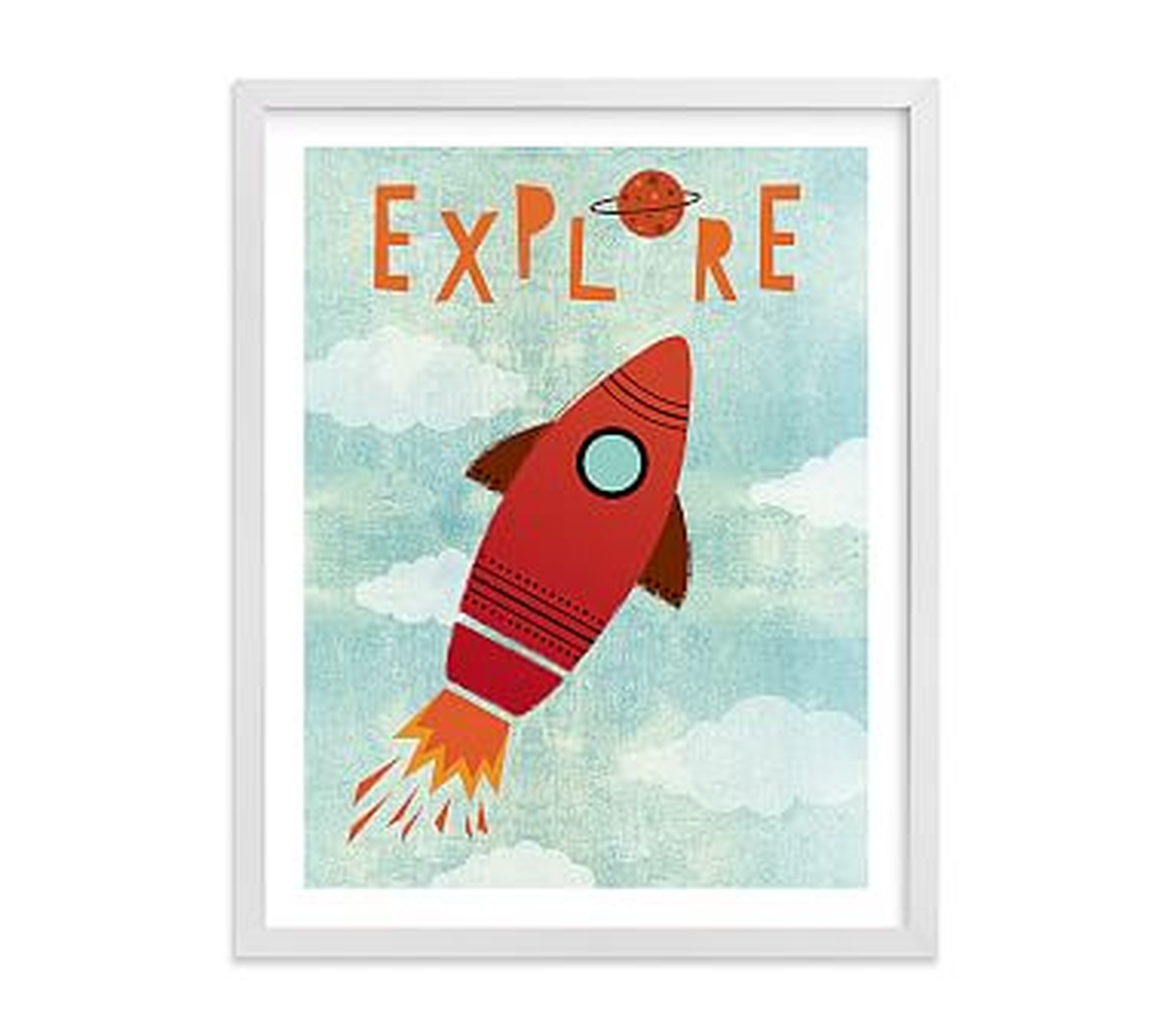 Explore Your World Art by Minted(R) 11x14, White - Pottery Barn Kids