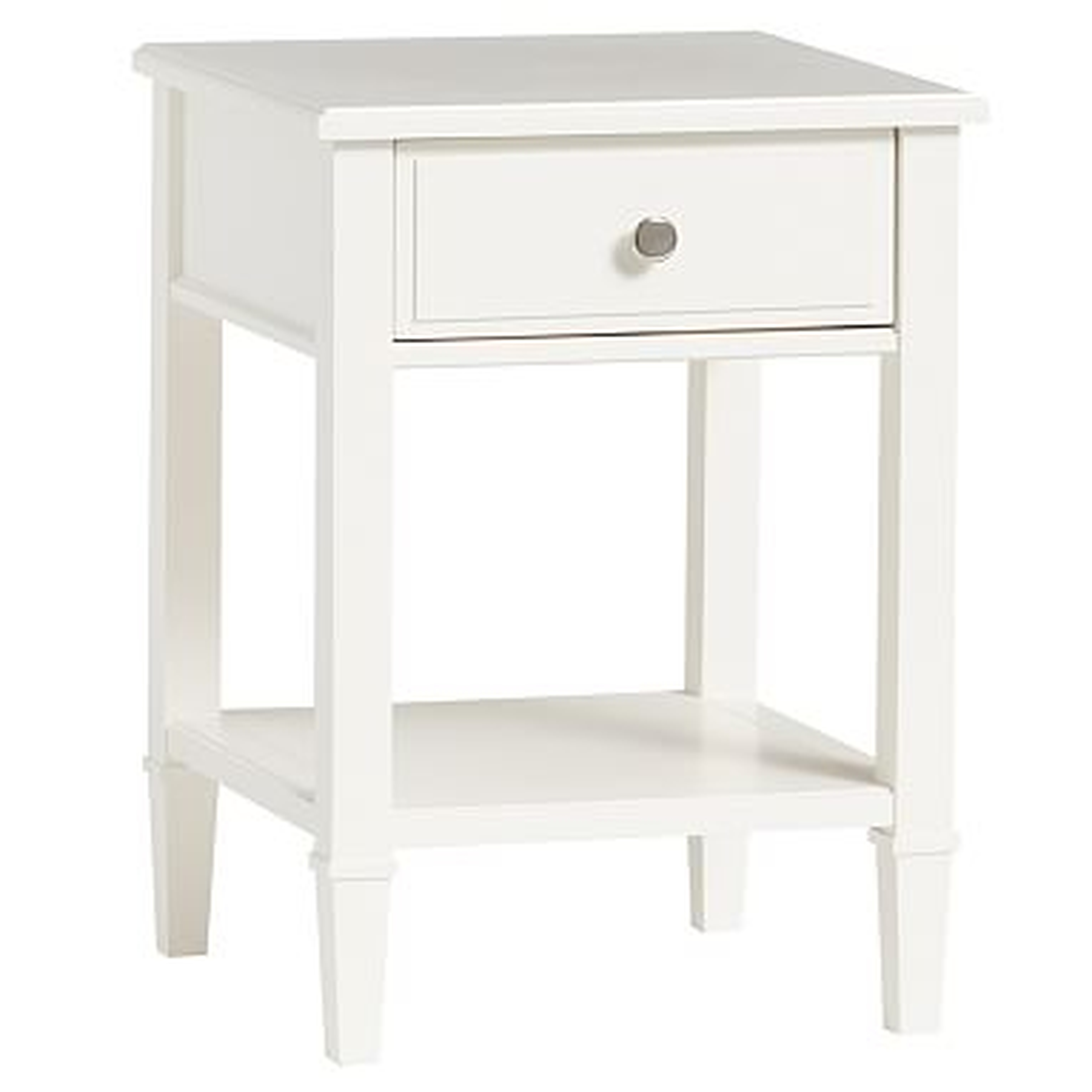 Fairfax Bedside Table, Water-Based Simply White - Pottery Barn Teen