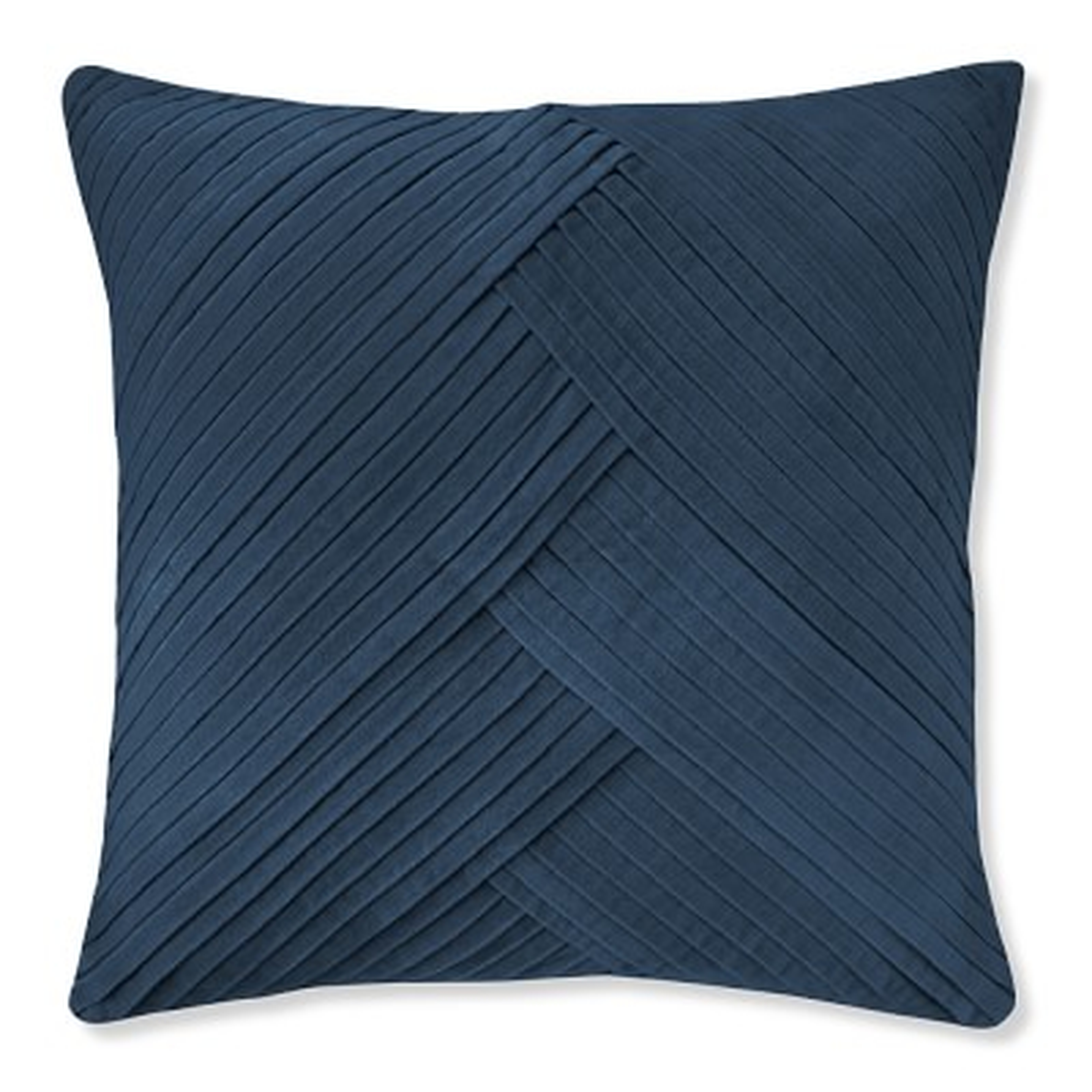Pleated Velvet Pillow Cover, 22" X 22", Tapestry - Williams Sonoma