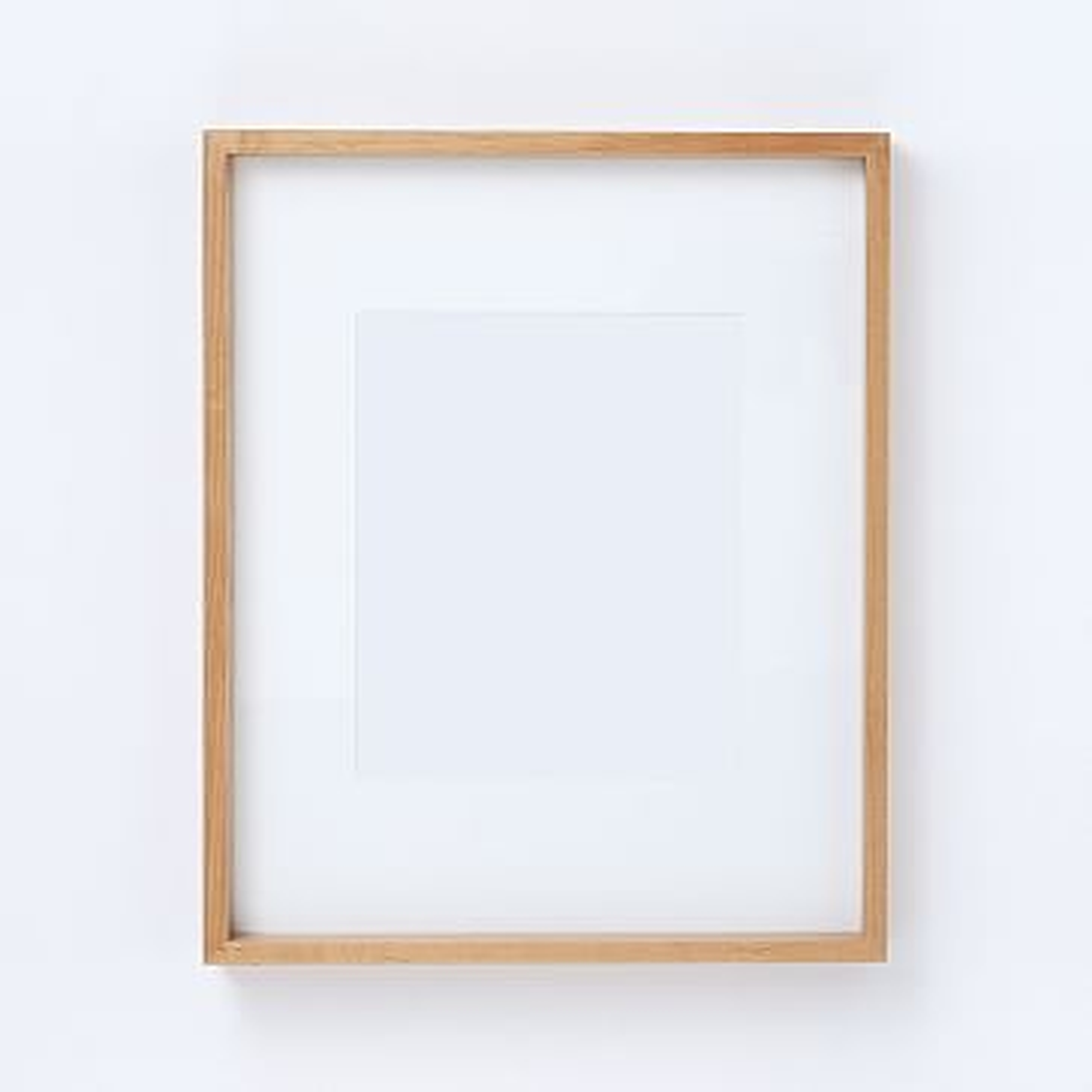 Thin Wood Gallery Frame, Bamboo, Individual, 8"x 10" (15" x 19" without mat) - West Elm