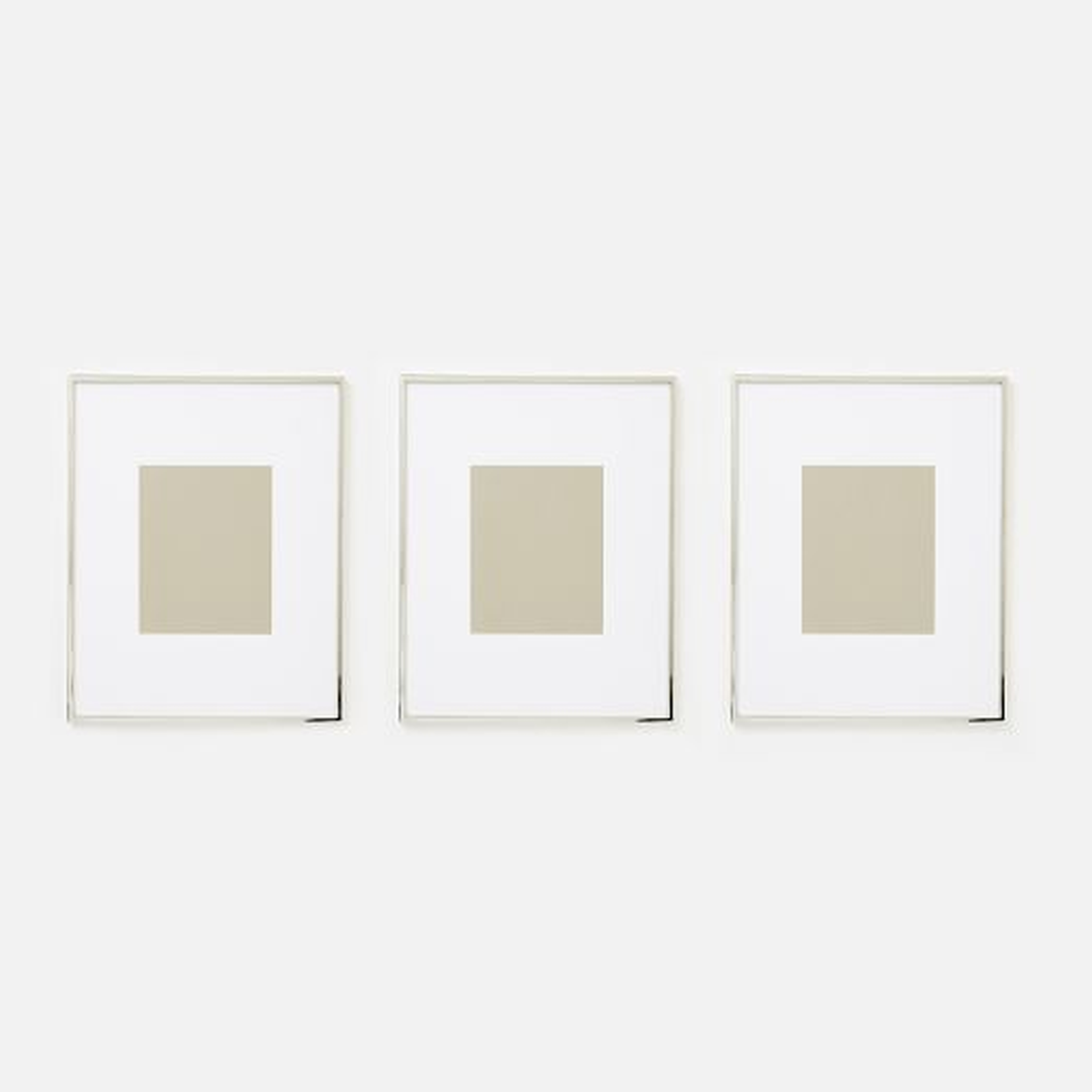 Gallery Frames - Polished Nickel- Set of 3 - West Elm