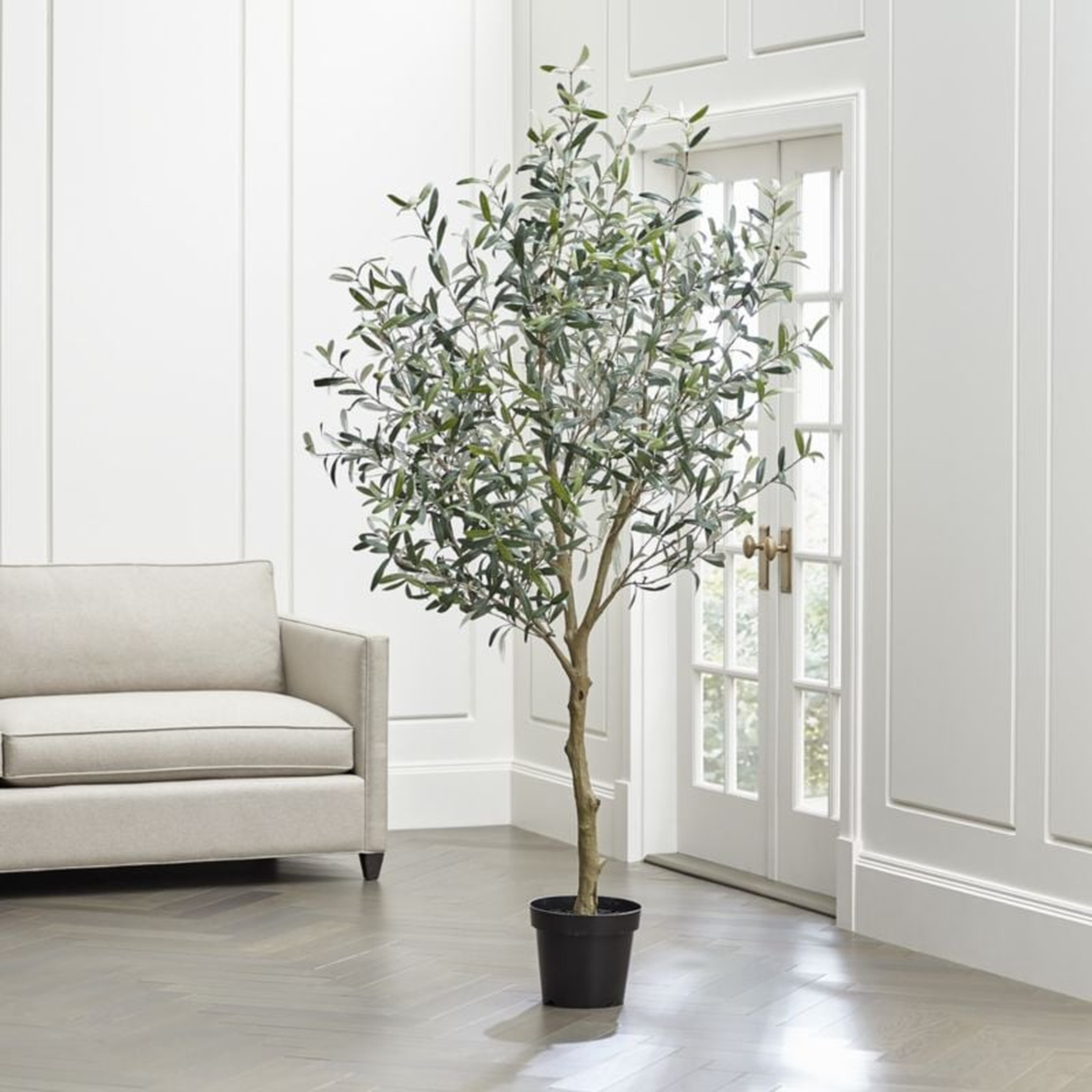 Faux Olive Tree in Pot 7' - Crate and Barrel