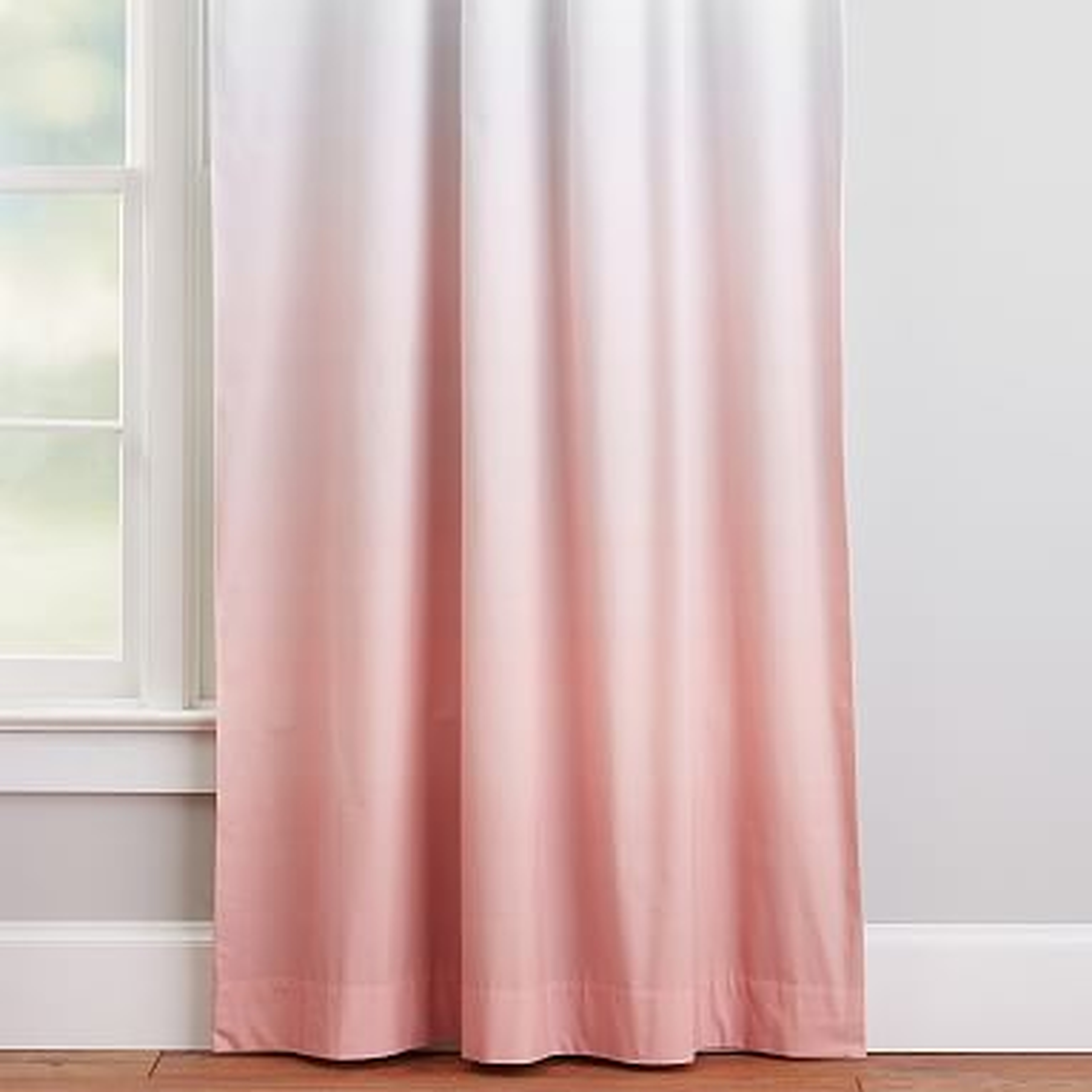 Ombre Blackout Curtain, 84", Blush - Pottery Barn Teen