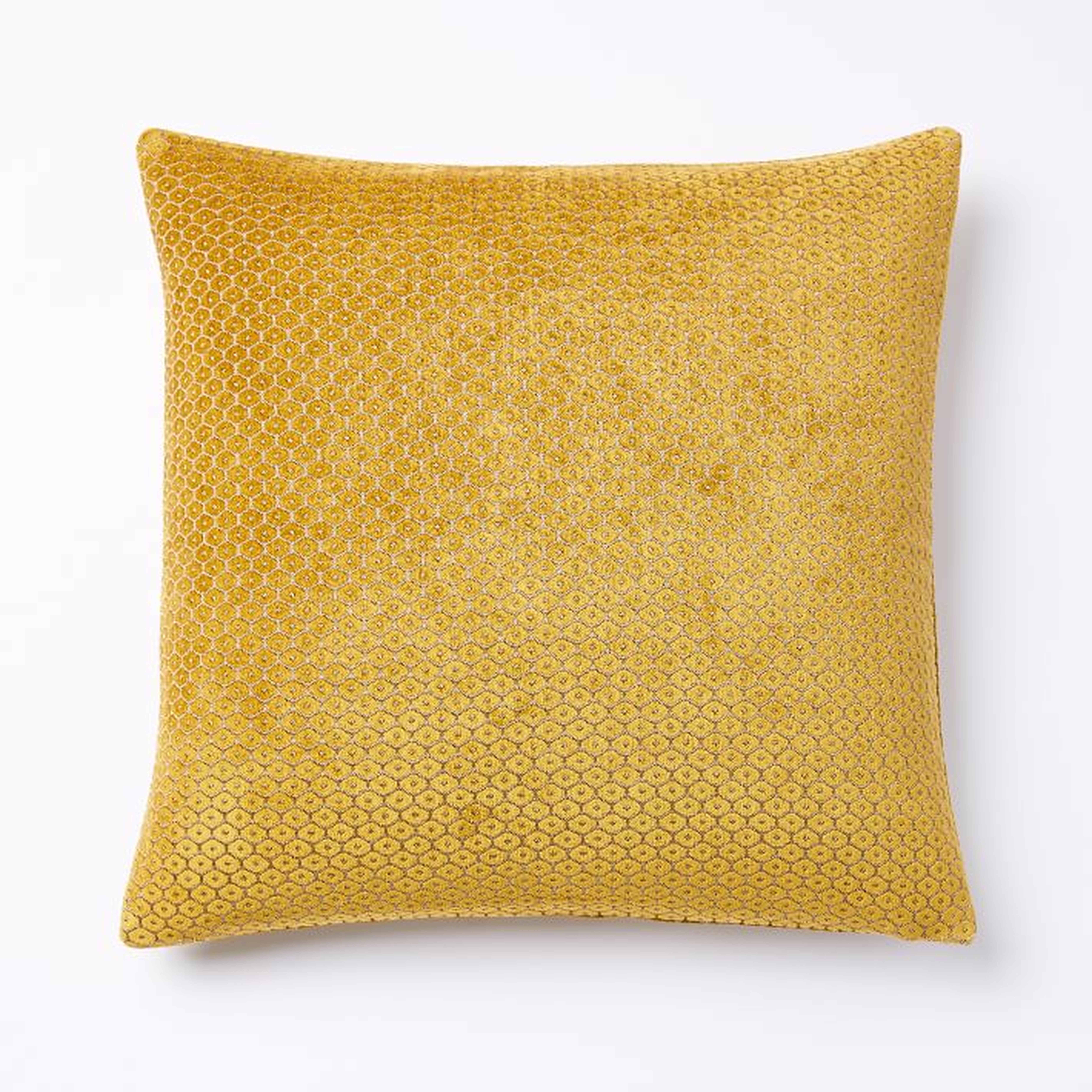 Honeycomb Velvet Pillow Cover - West Elm