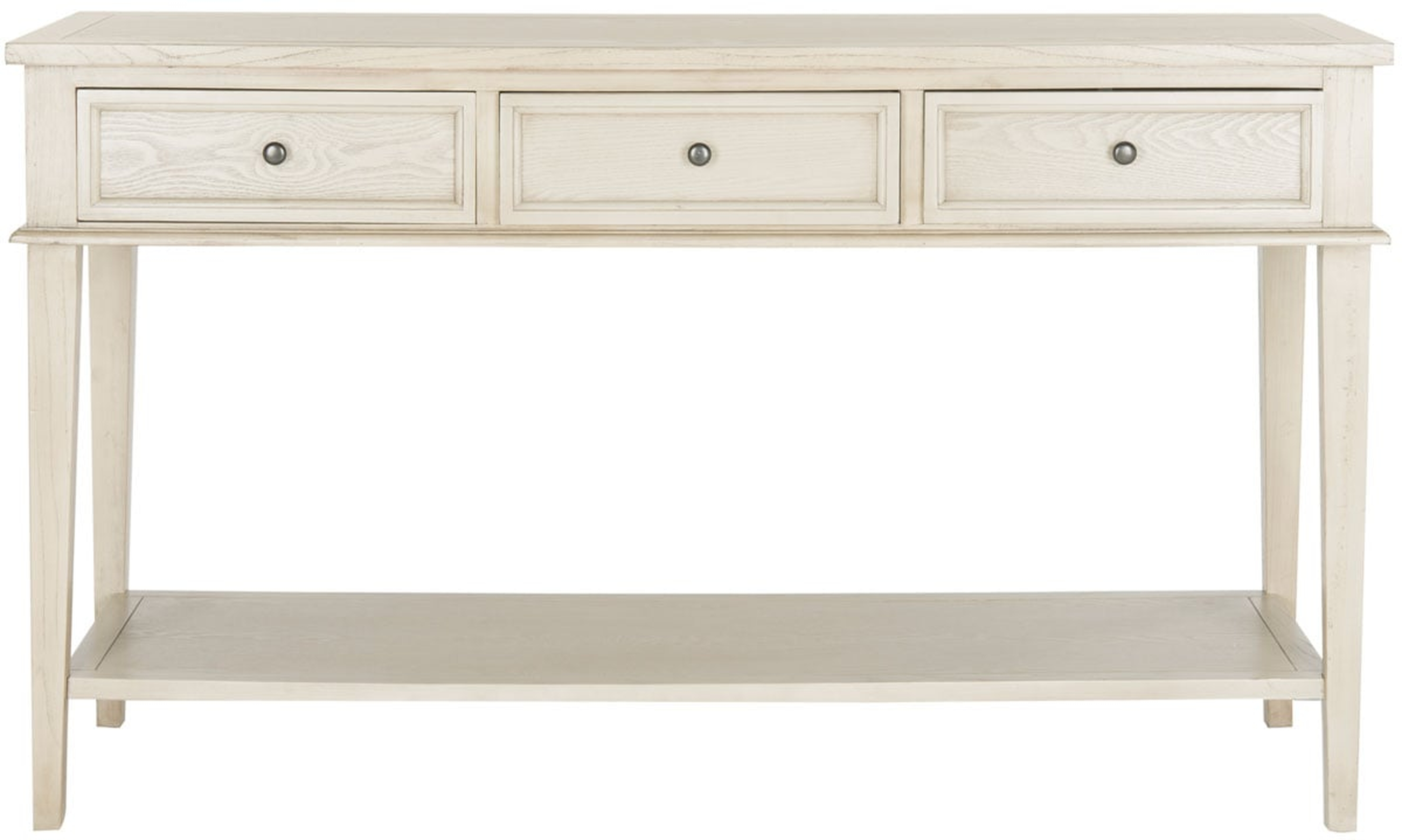 Manelin Console With Storage Drawers - White Wash - Arlo Home - Arlo Home