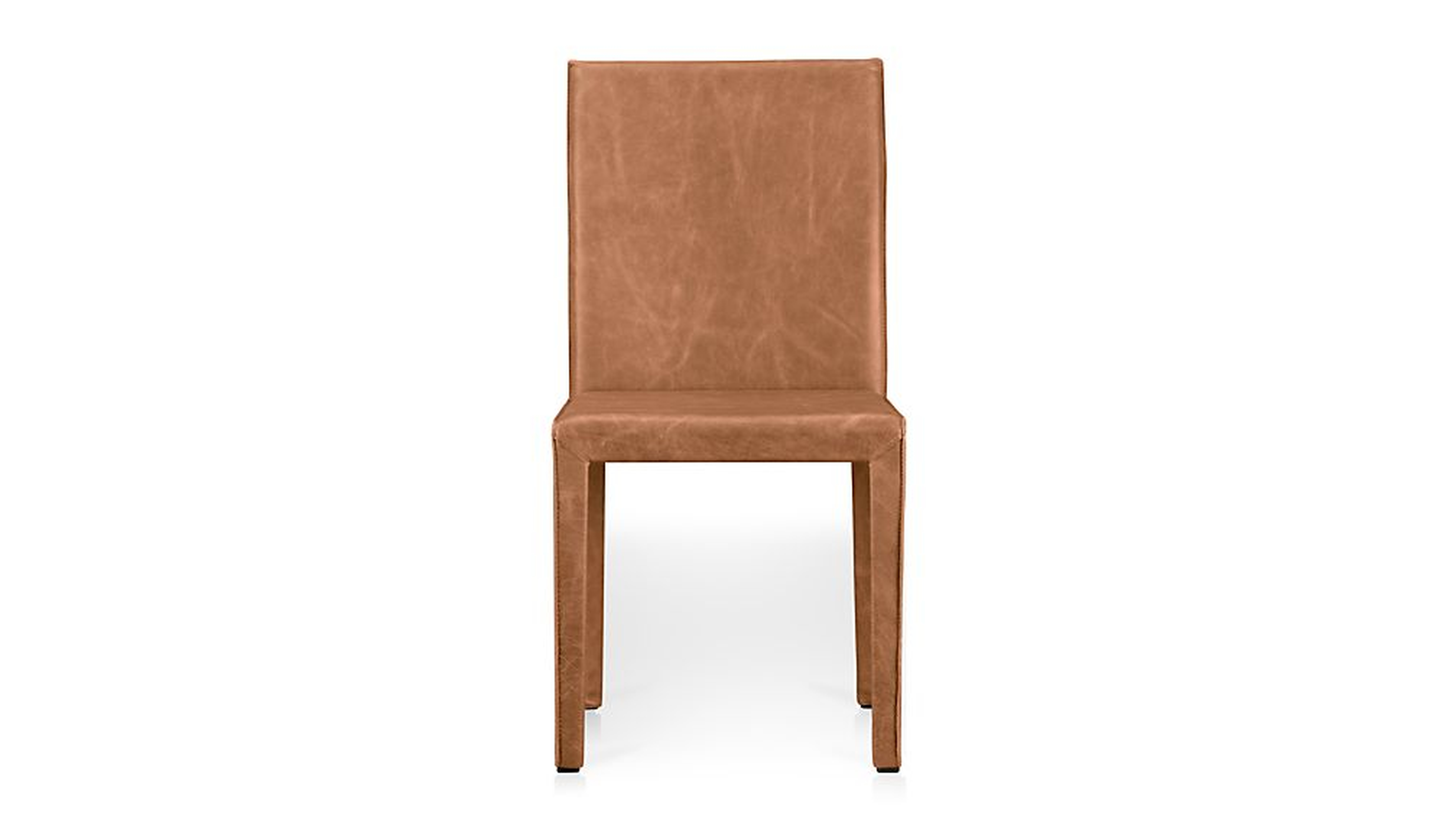 Folio Saddle Top-Grain Leather Dining Chair - Crate and Barrel