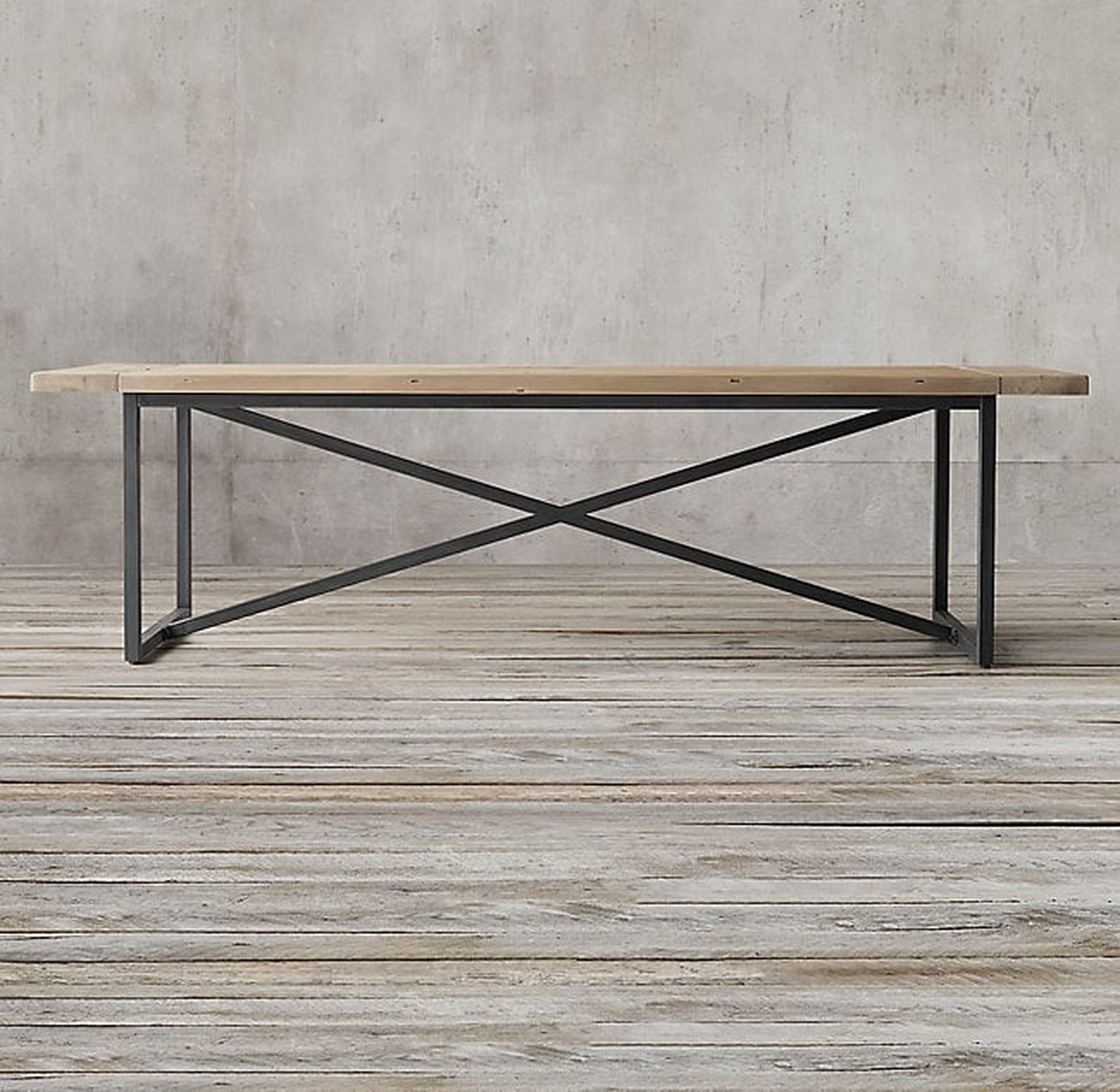 TORANO SALVAGED RECTANGULAR DINING TABLE - RH