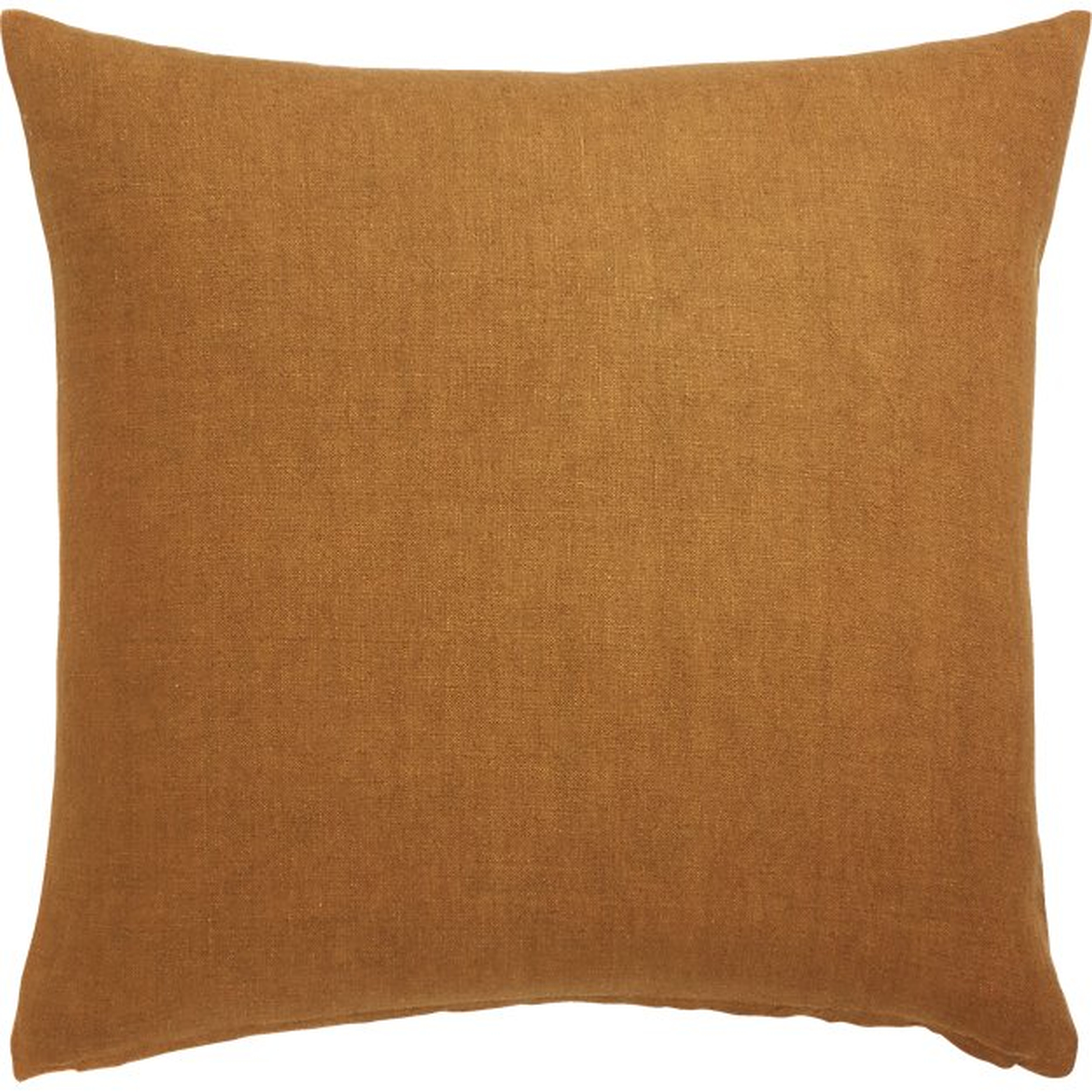 20" linon copper pillow with down alternative insert - CB2
