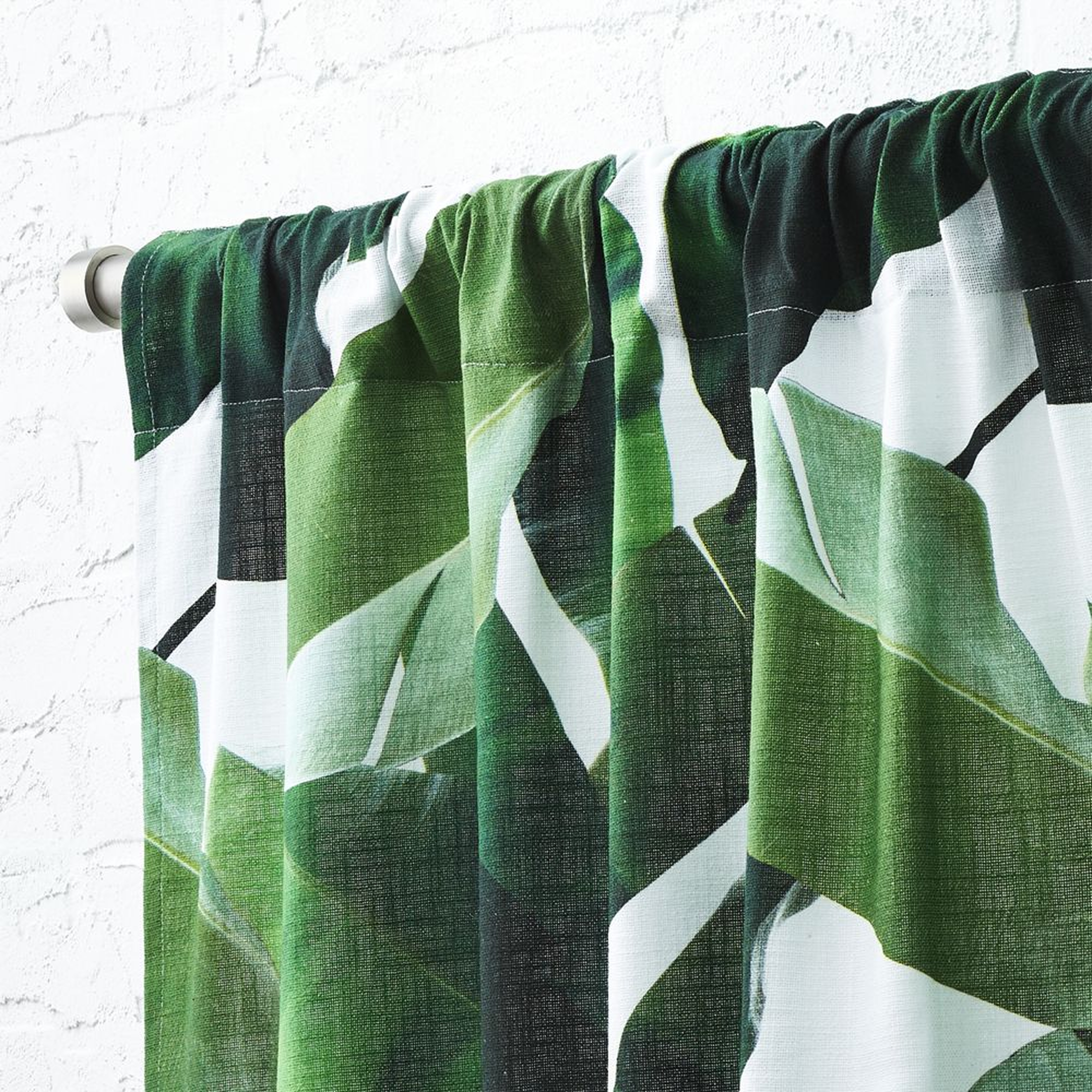 Banana Leaf Curtain Panel 48"x96" - CB2