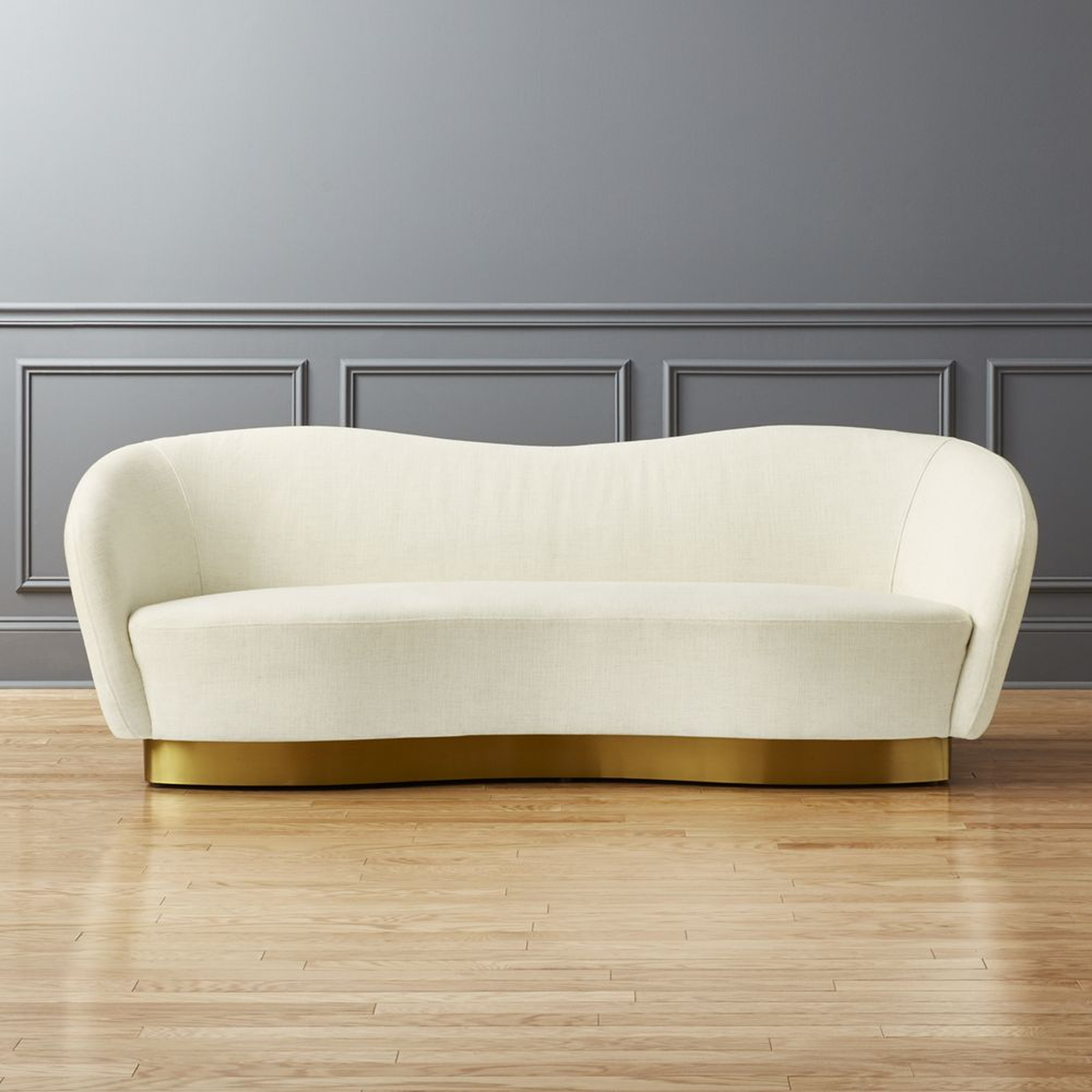 Robey Snow Curved Sofa - CB2