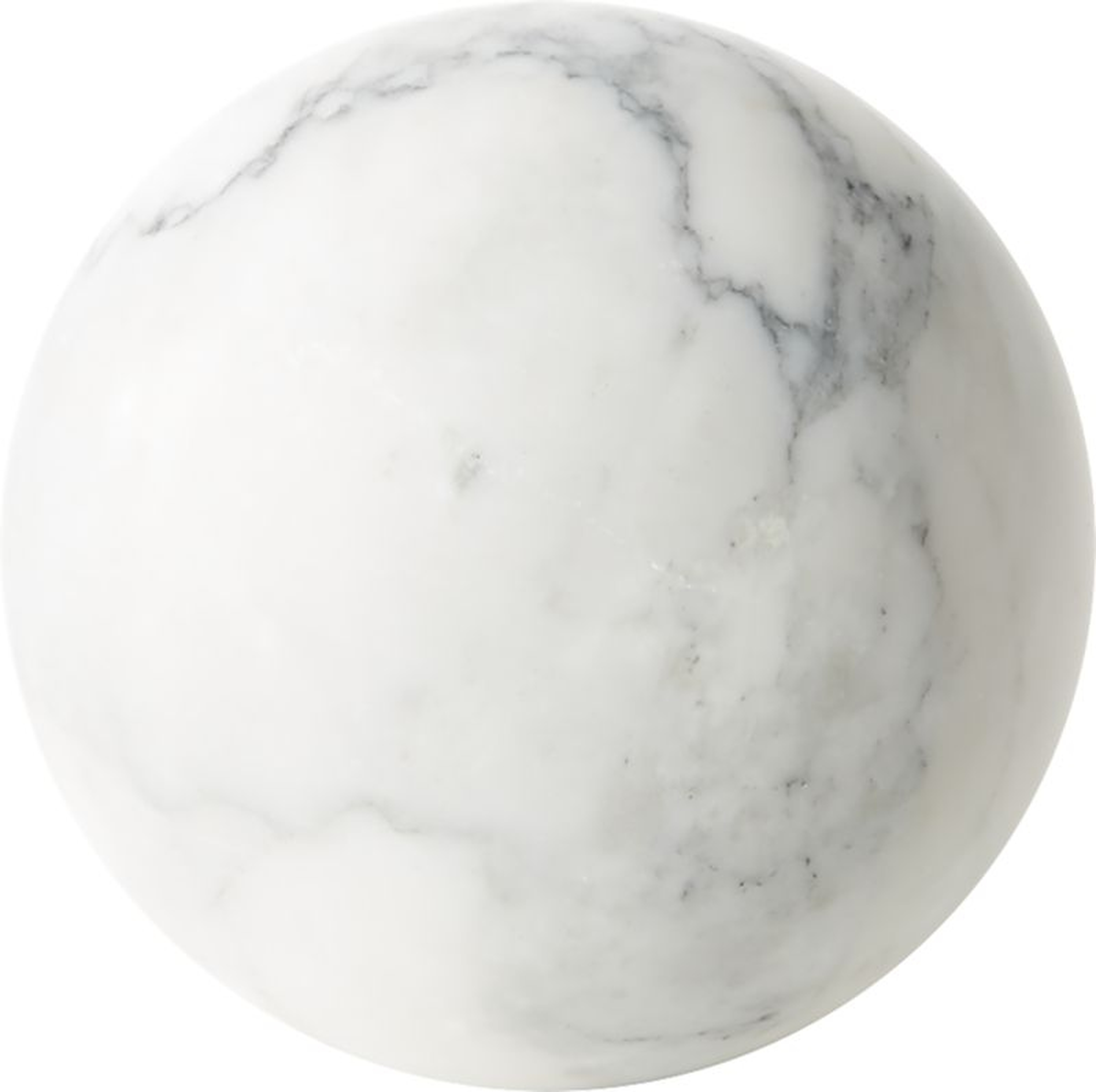White Marble Sphere - CB2