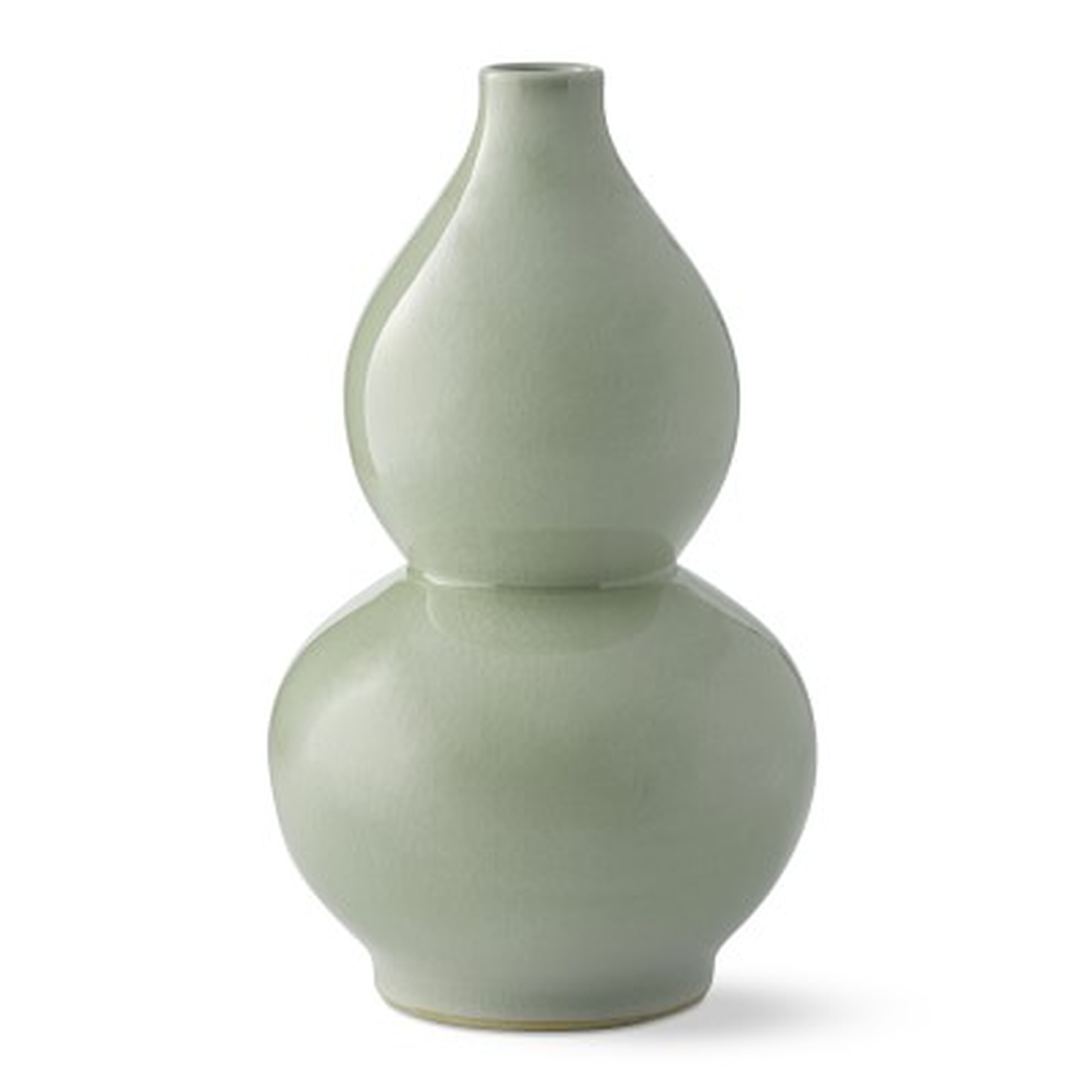 Sage Crackle Vase, Small - Williams Sonoma