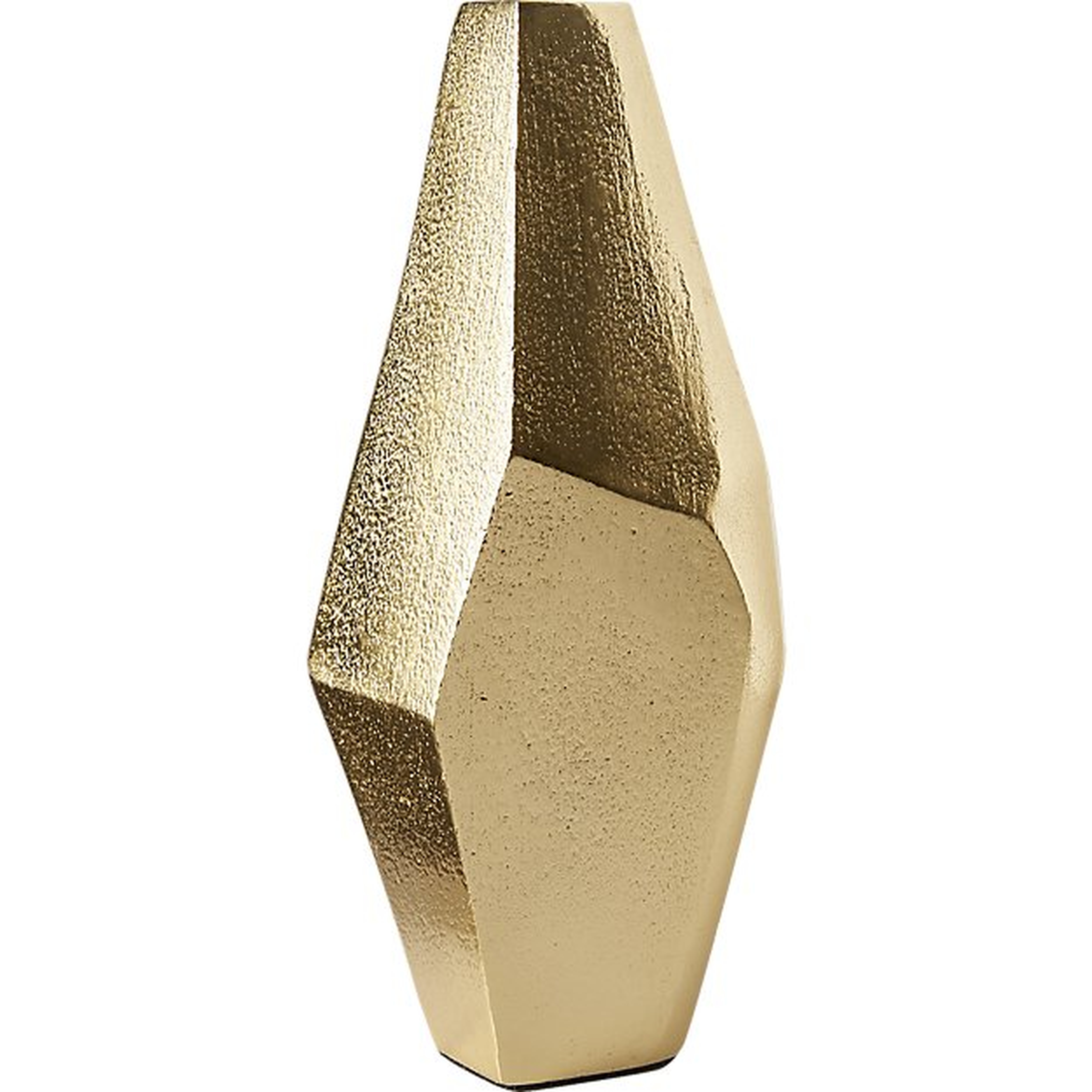 Von Gold Geometric Vase - CB2