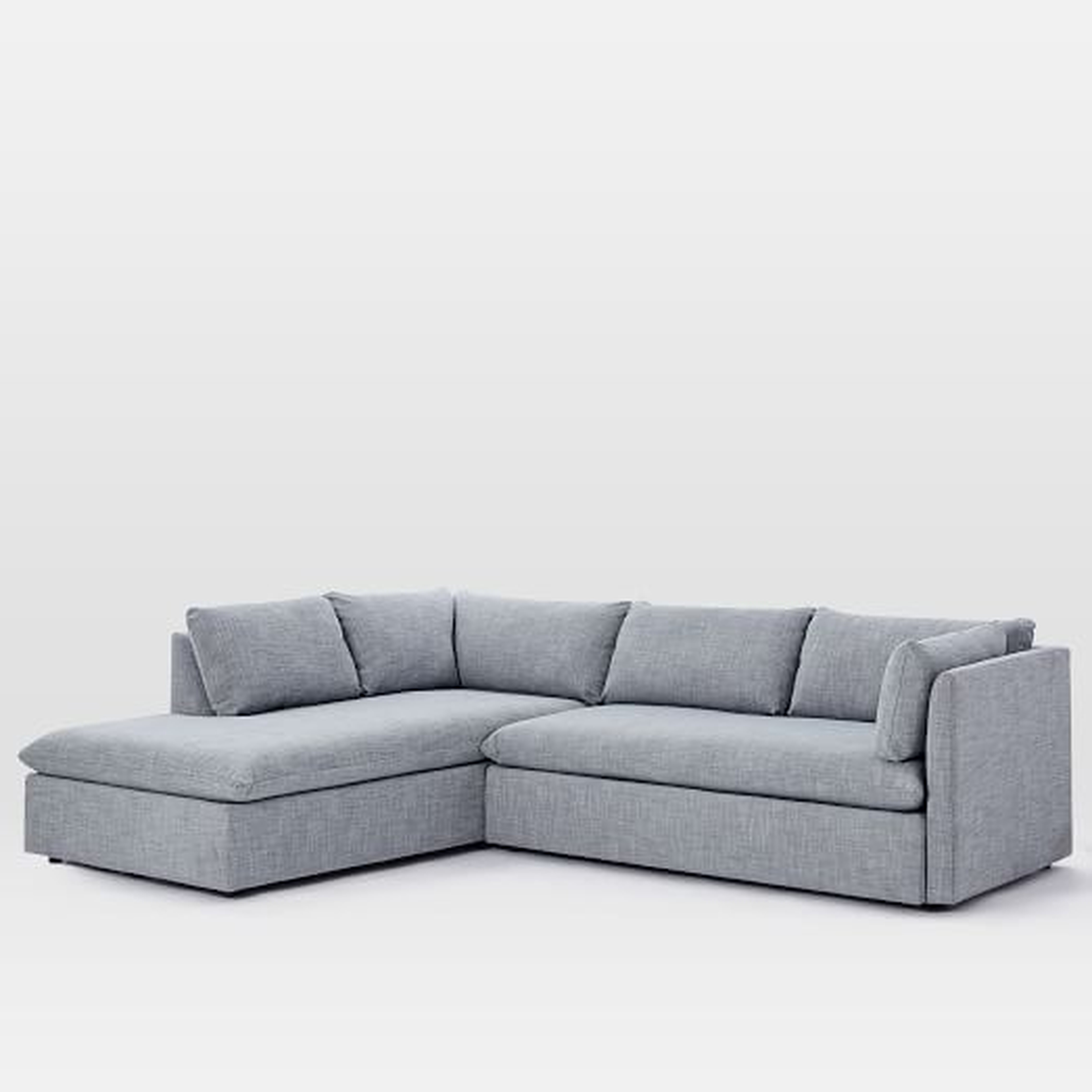 Shelter 2-Piece Terminal Chaise Sectional, Left Terminal Chase 2-Piece Sectional - West Elm
