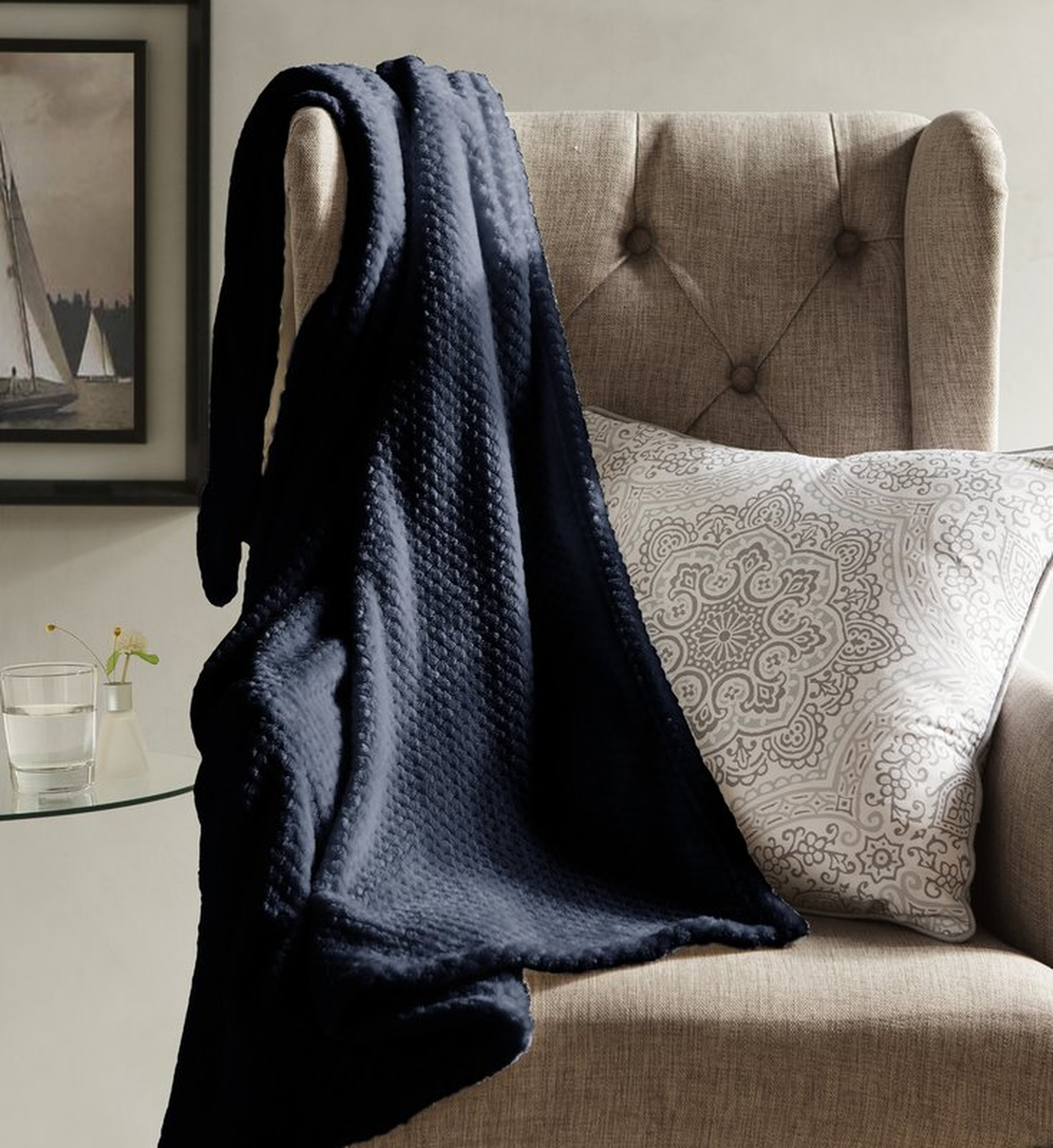 Vandling Textured Fleece Throw Blanket - Wayfair