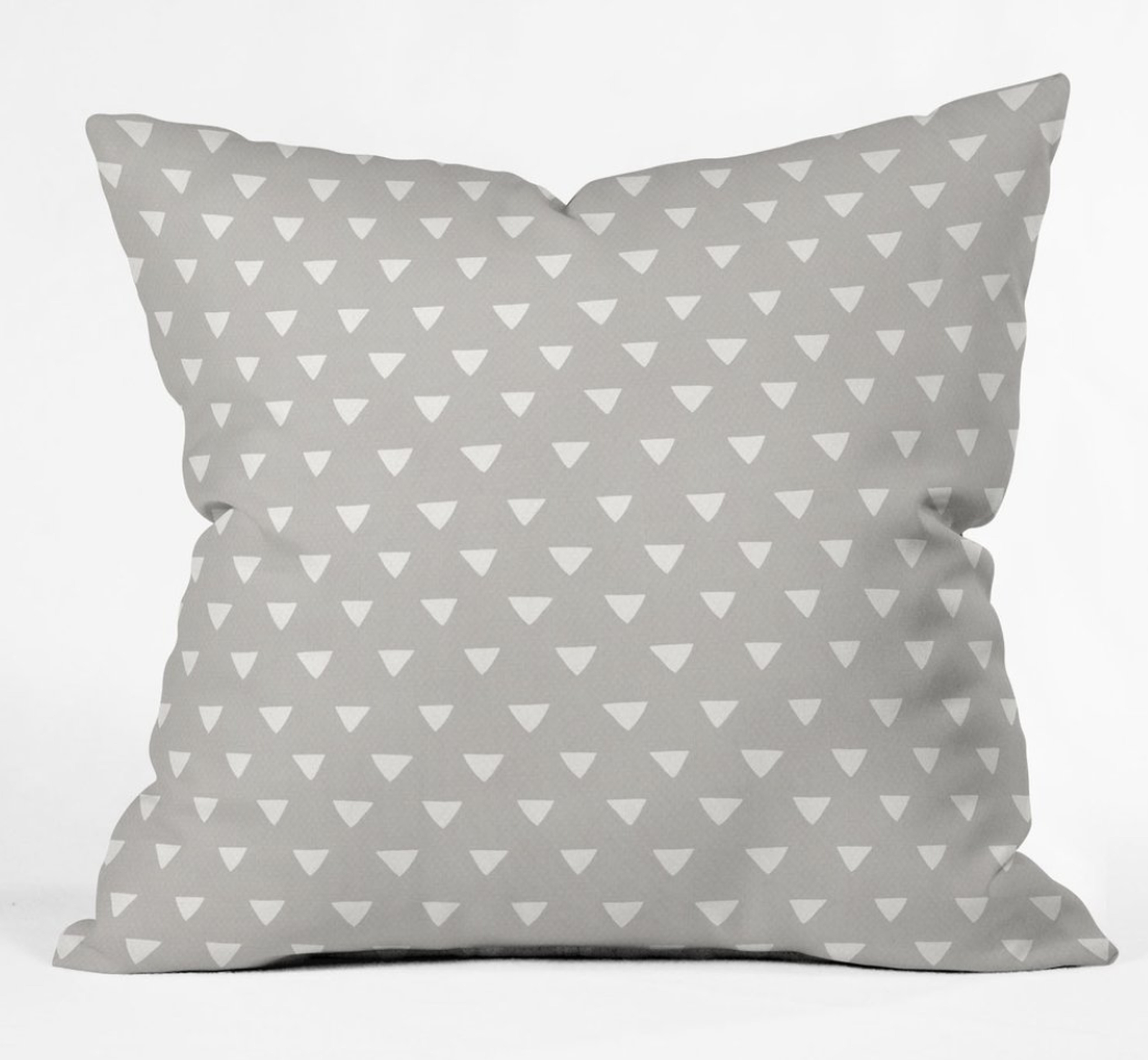 geometric confetti grey  Throw Pillow - insert included 20"x20" - Wander Print Co.