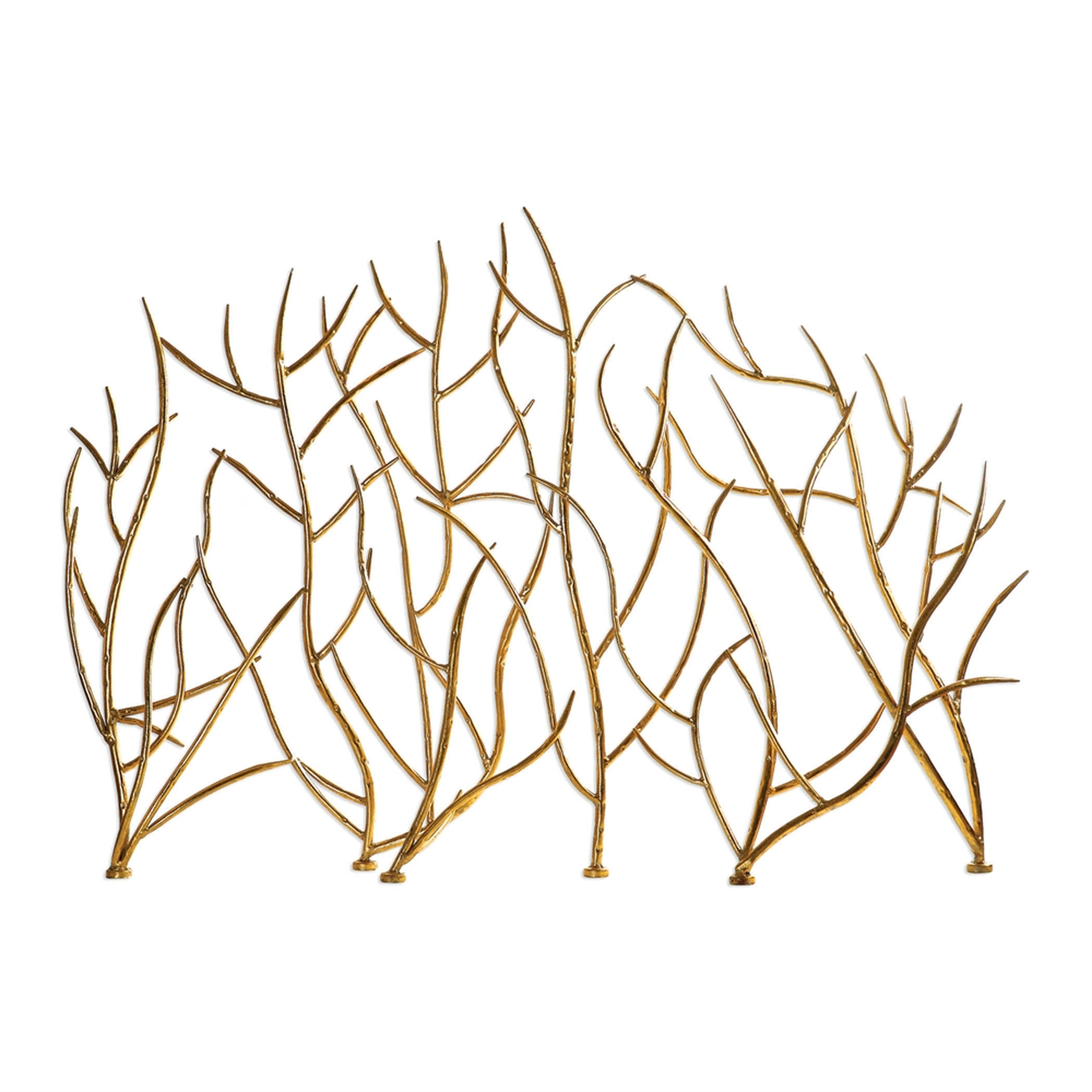 Gold Branches, Decorative Fireplace - Hudsonhill Foundry