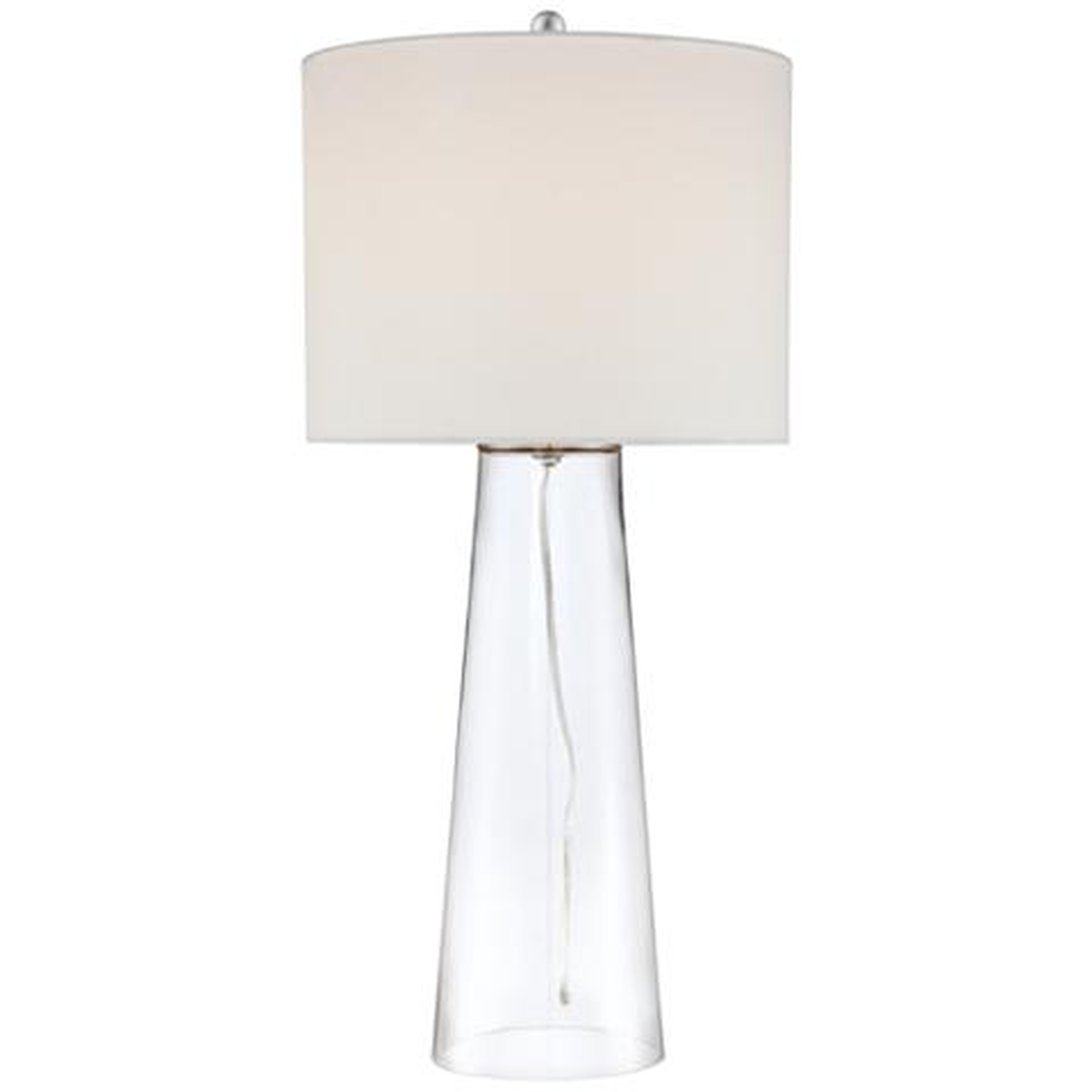 Marcus Clear Glass Tapered Column Table Lamp - Lamps Plus
