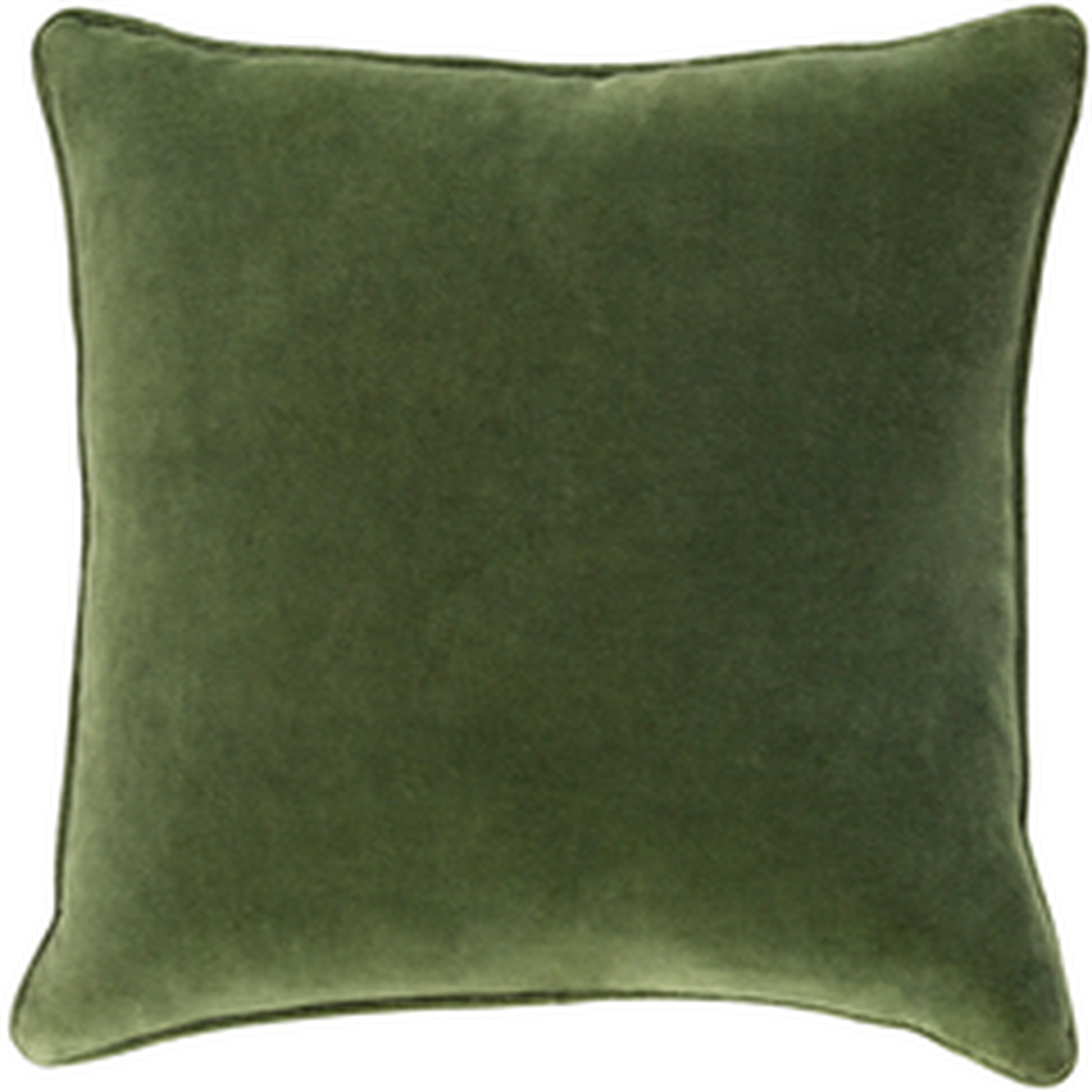 Safflower Pillow -green - 18" x 18" w/poly insert - Neva Home