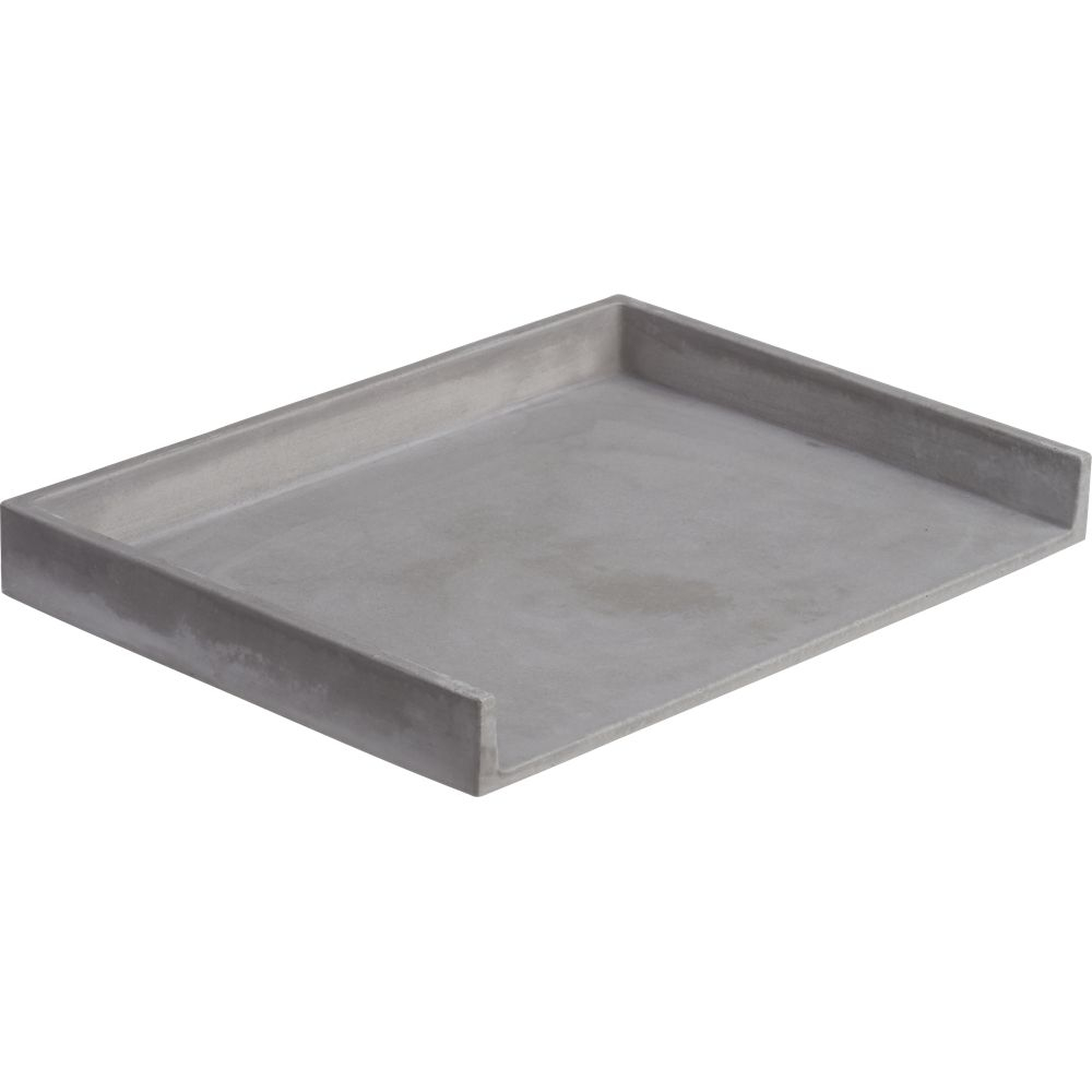 cement letter tray - CB2