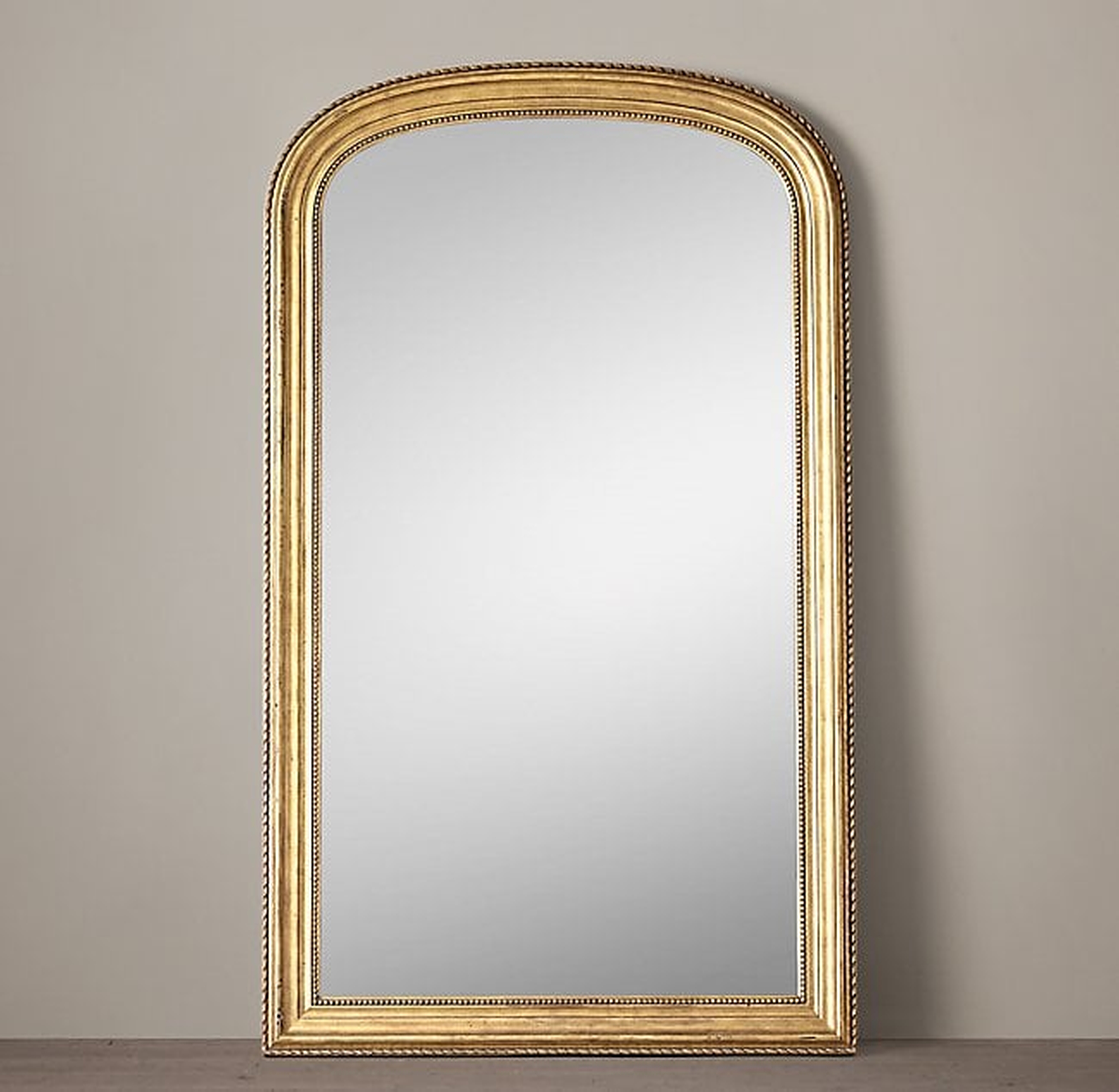 GILT ARCHED LEANER MIRROR - RH