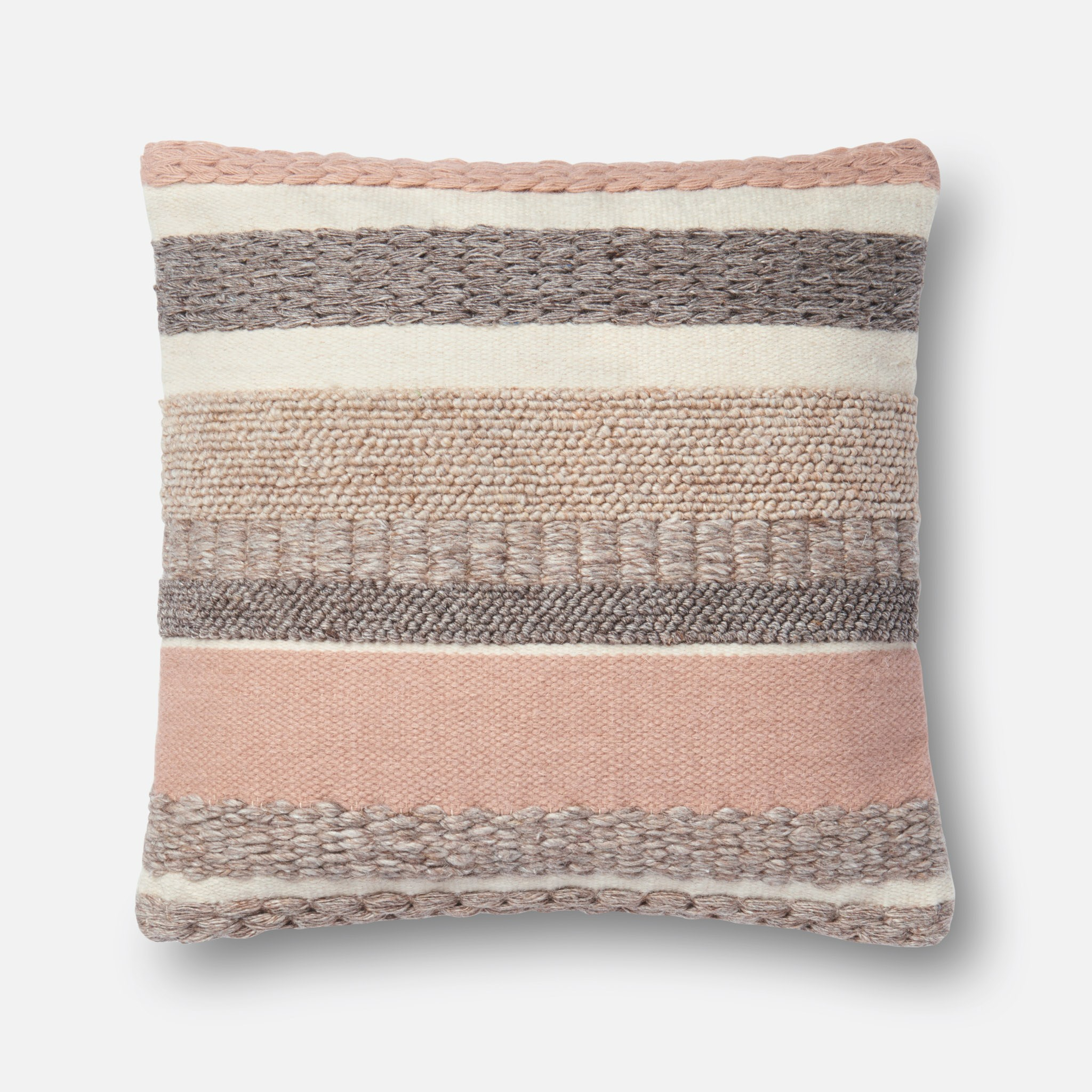 DSET Pillow BLUSH 22" X 22" Cover w/Down - Loloi Rugs
