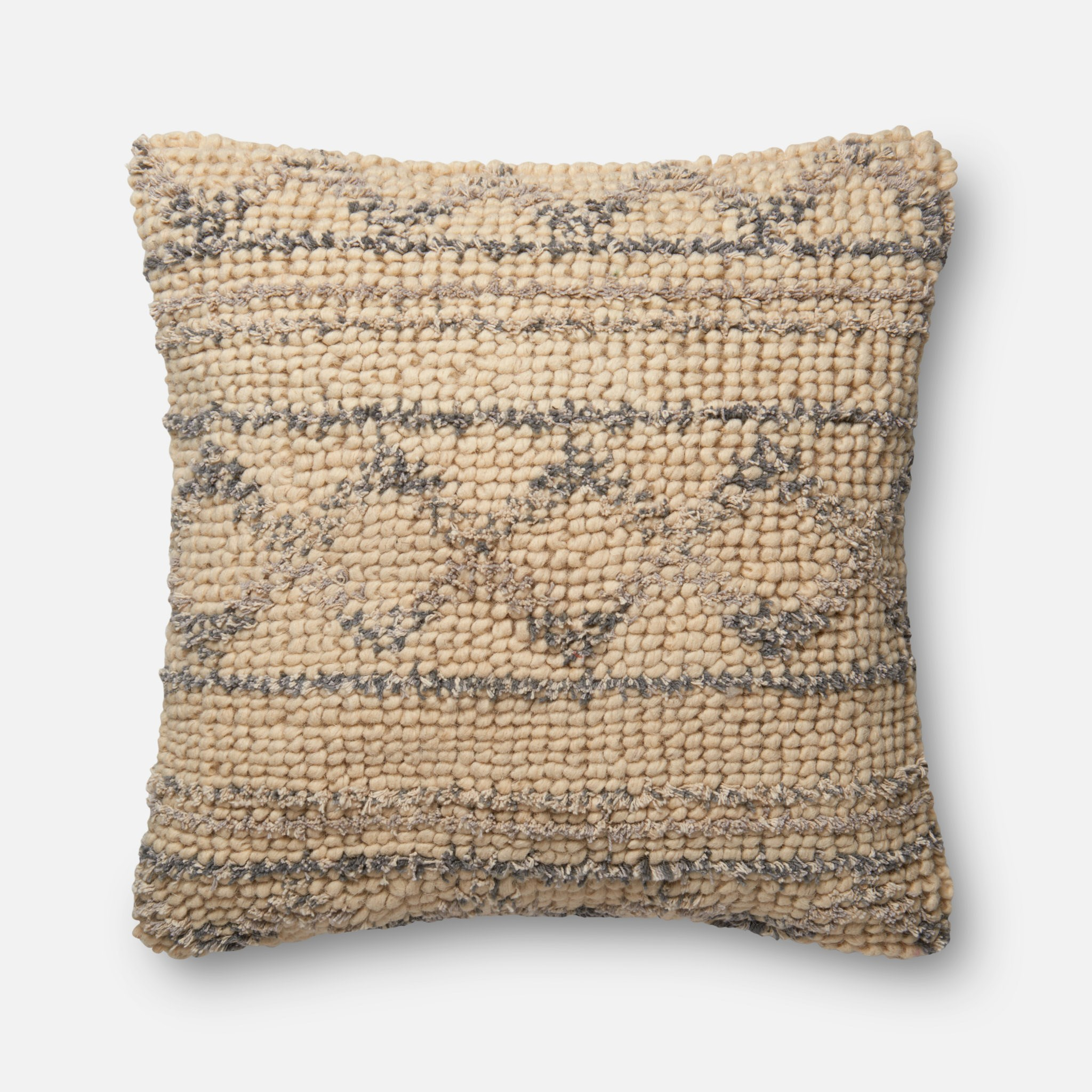 DSET Pillow BLUE / NATURAL 22" X 22" Cover w/Down - Loloi Rugs