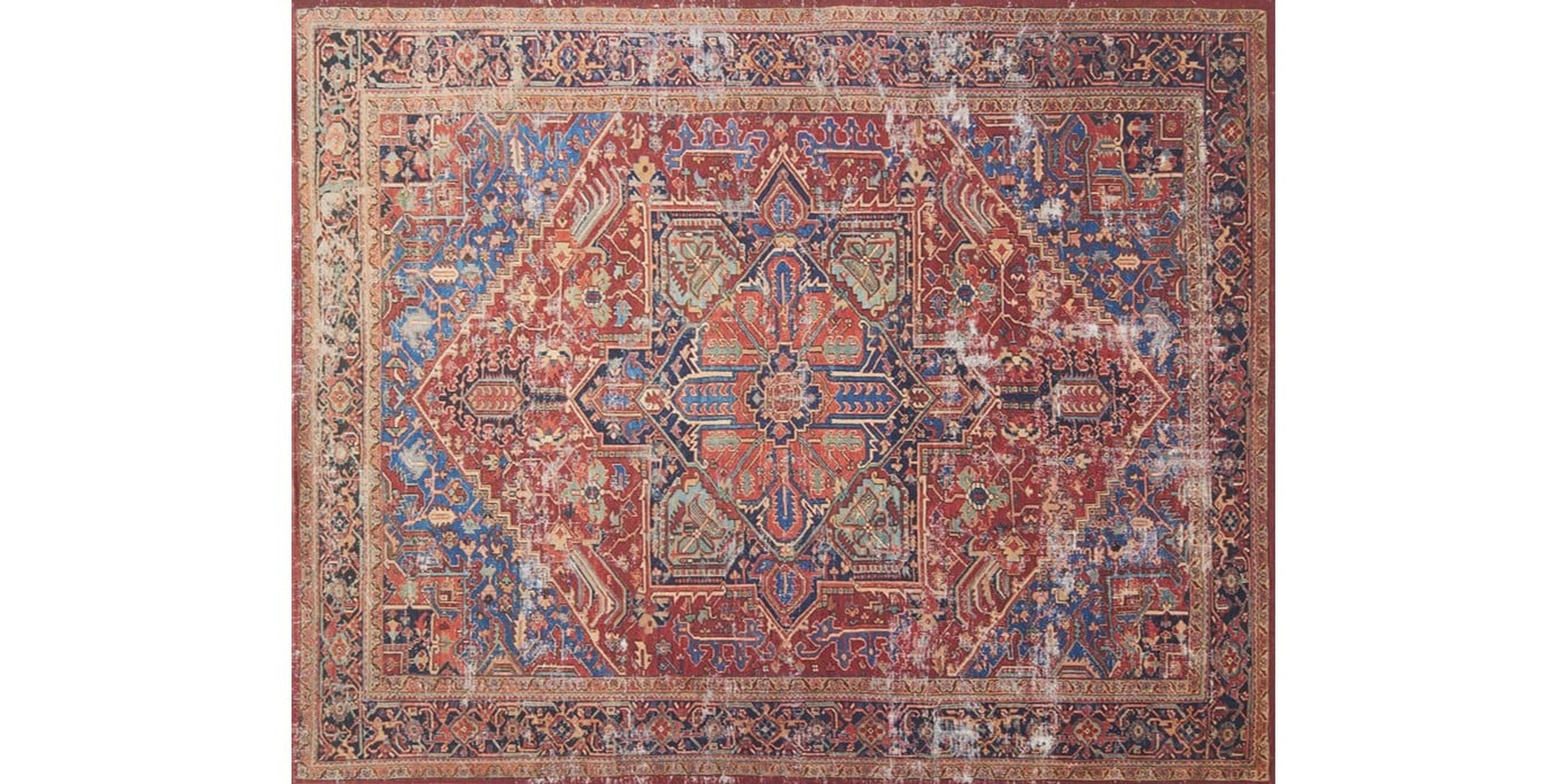 LF-09 MH RED/BLUE 7'6" x 9'6" Rug - Loloi Rugs