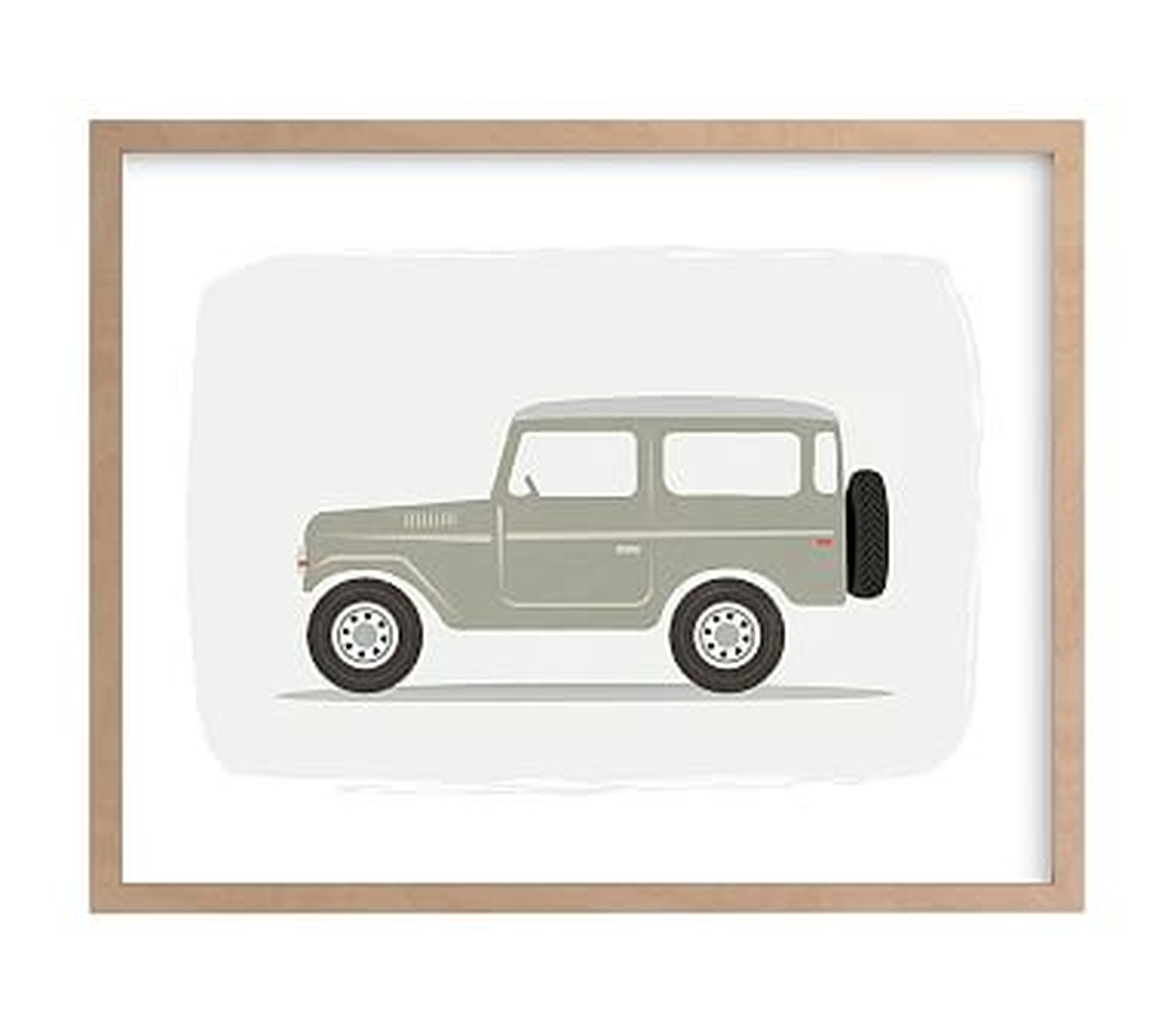 Vintage Land Cruiser, Wall Art by Minted(R), 11x14, Natural - Pottery Barn Kids