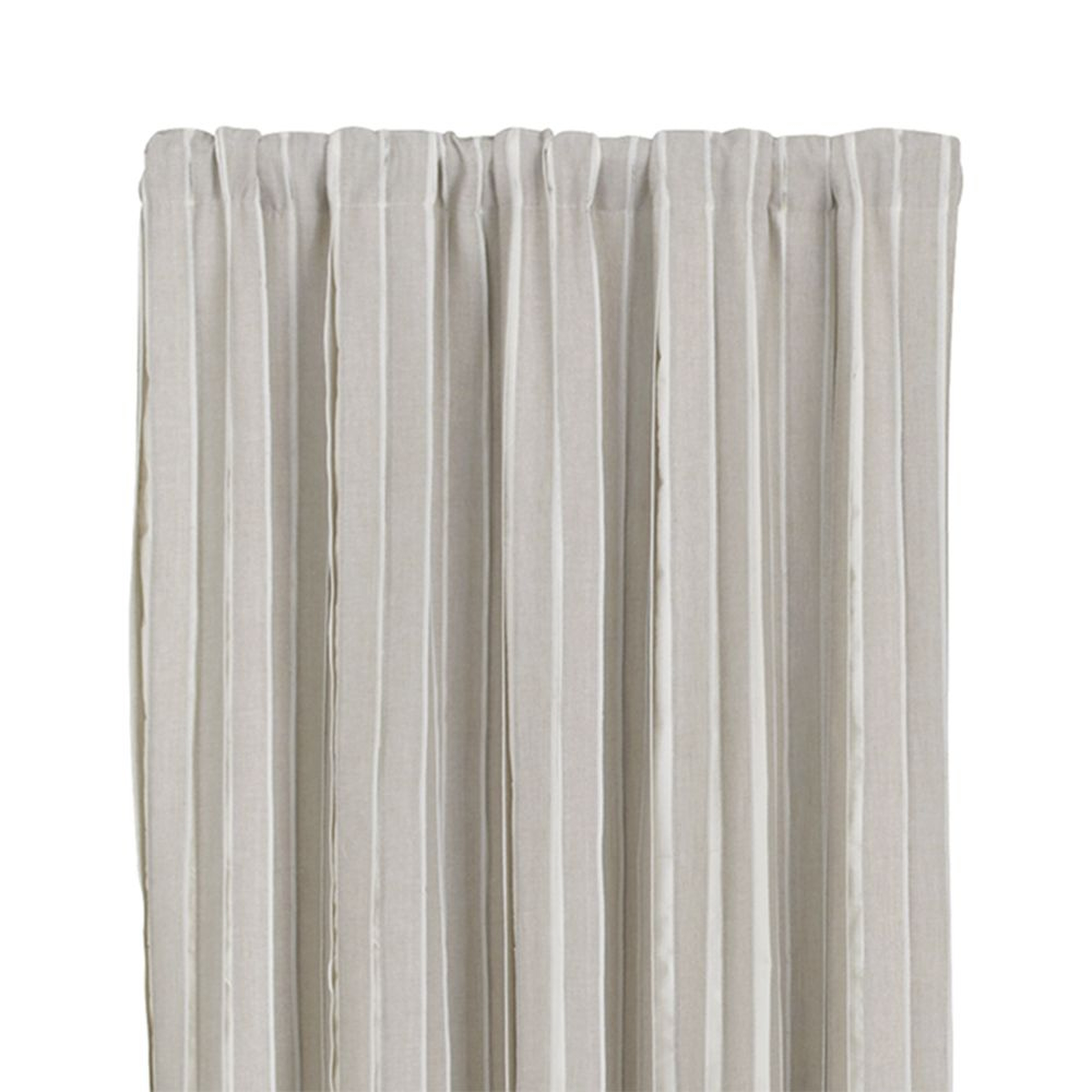 Kendal Natural 50"x96" Curtain Panel - Crate and Barrel