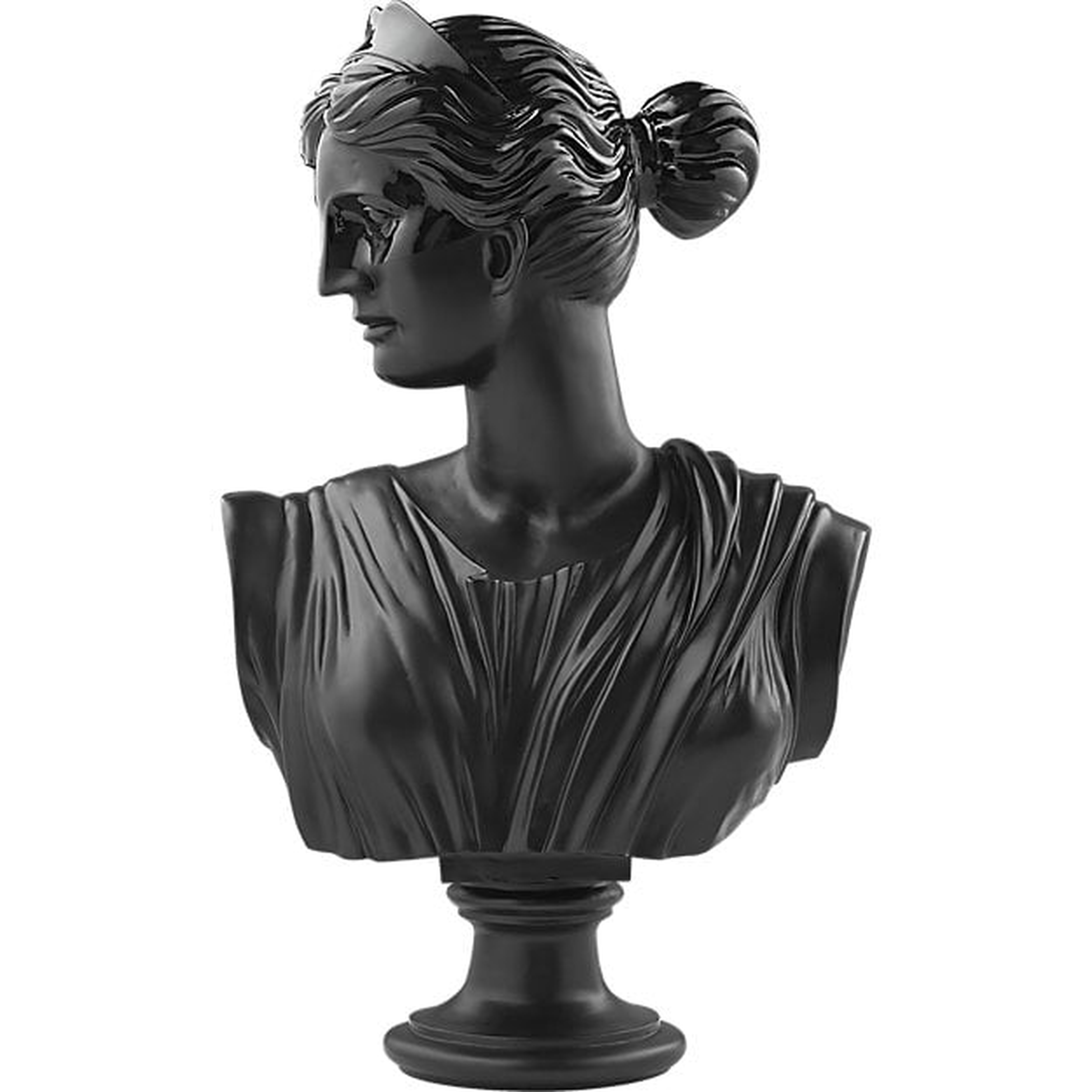Judy Black Bust Sculpture - CB2
