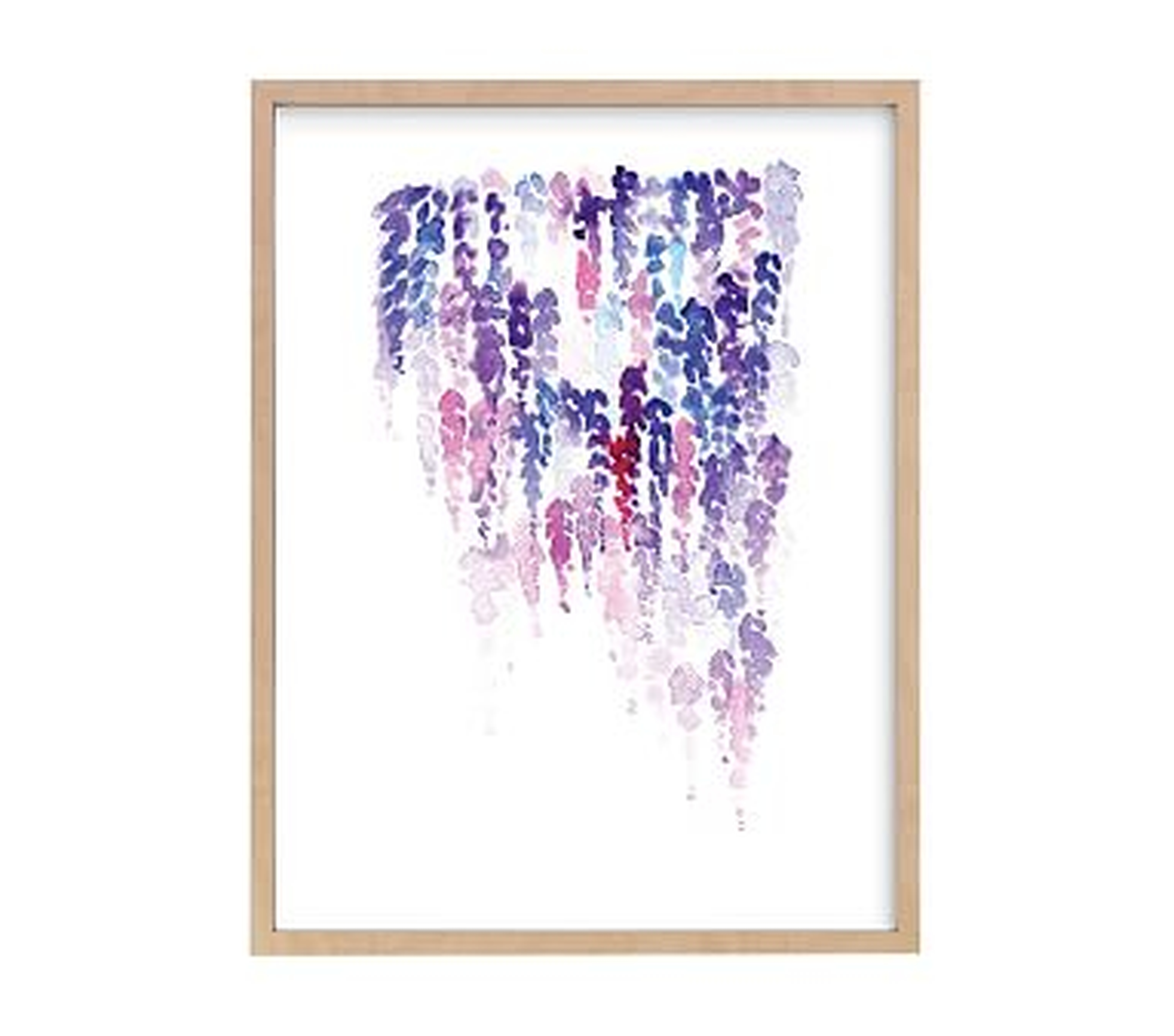 Lavender Rain, Wall Art by Minted(R), 16x20, Natural - Pottery Barn Kids