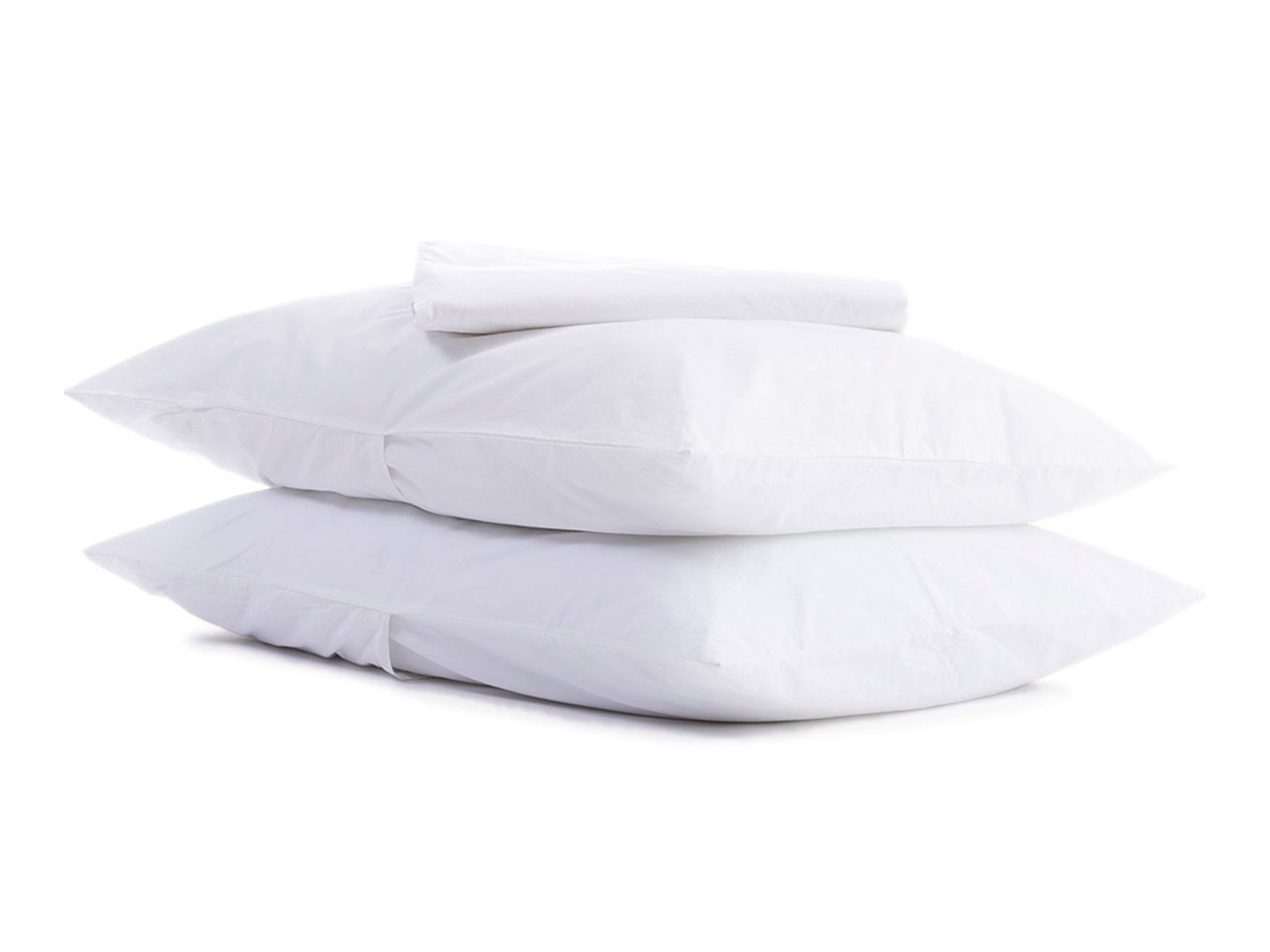 Percale Sheet Set - Queen with top sheet, WHITE - Parachute