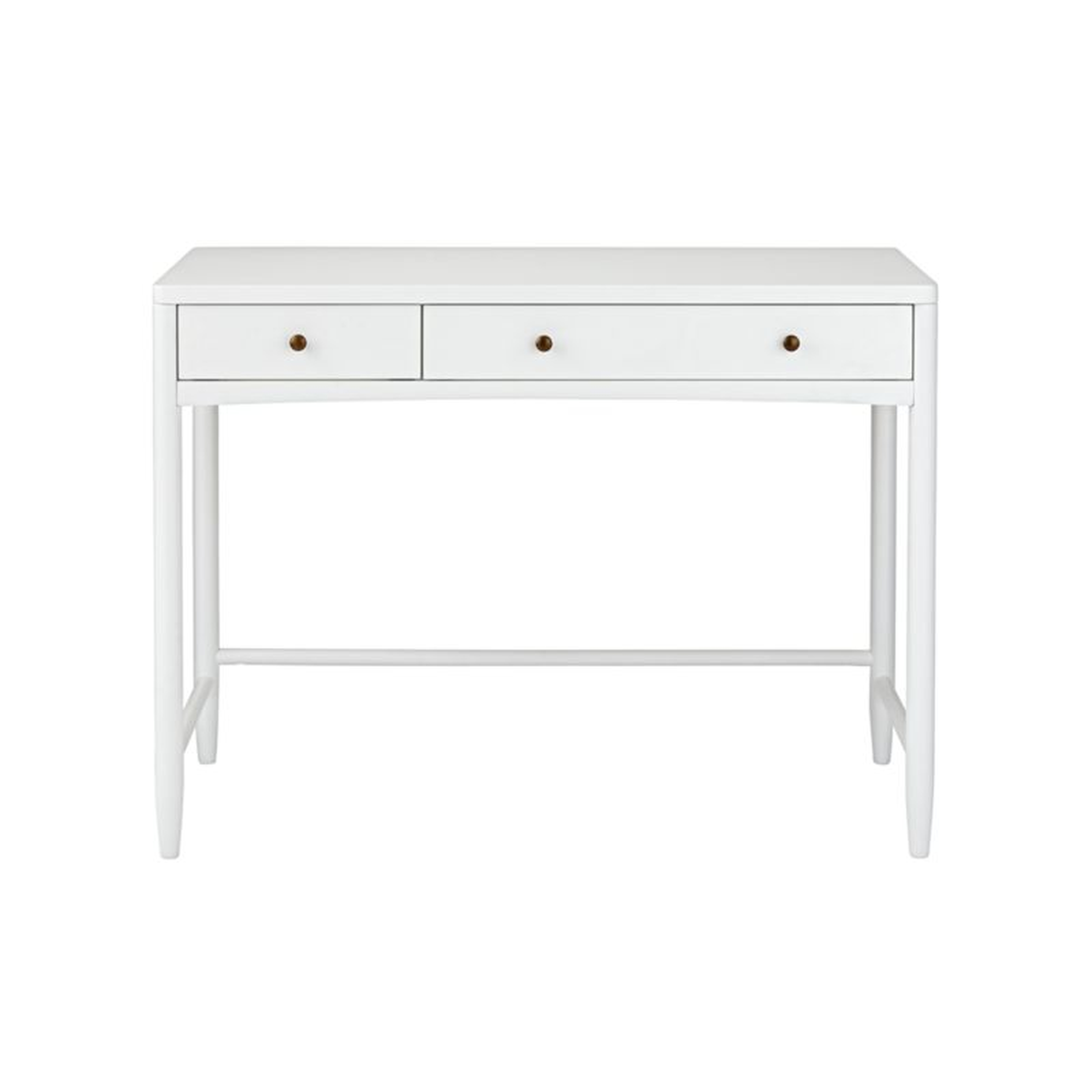 Hampshire White Wood 2-Drawer Kids Desk - Crate & Kids