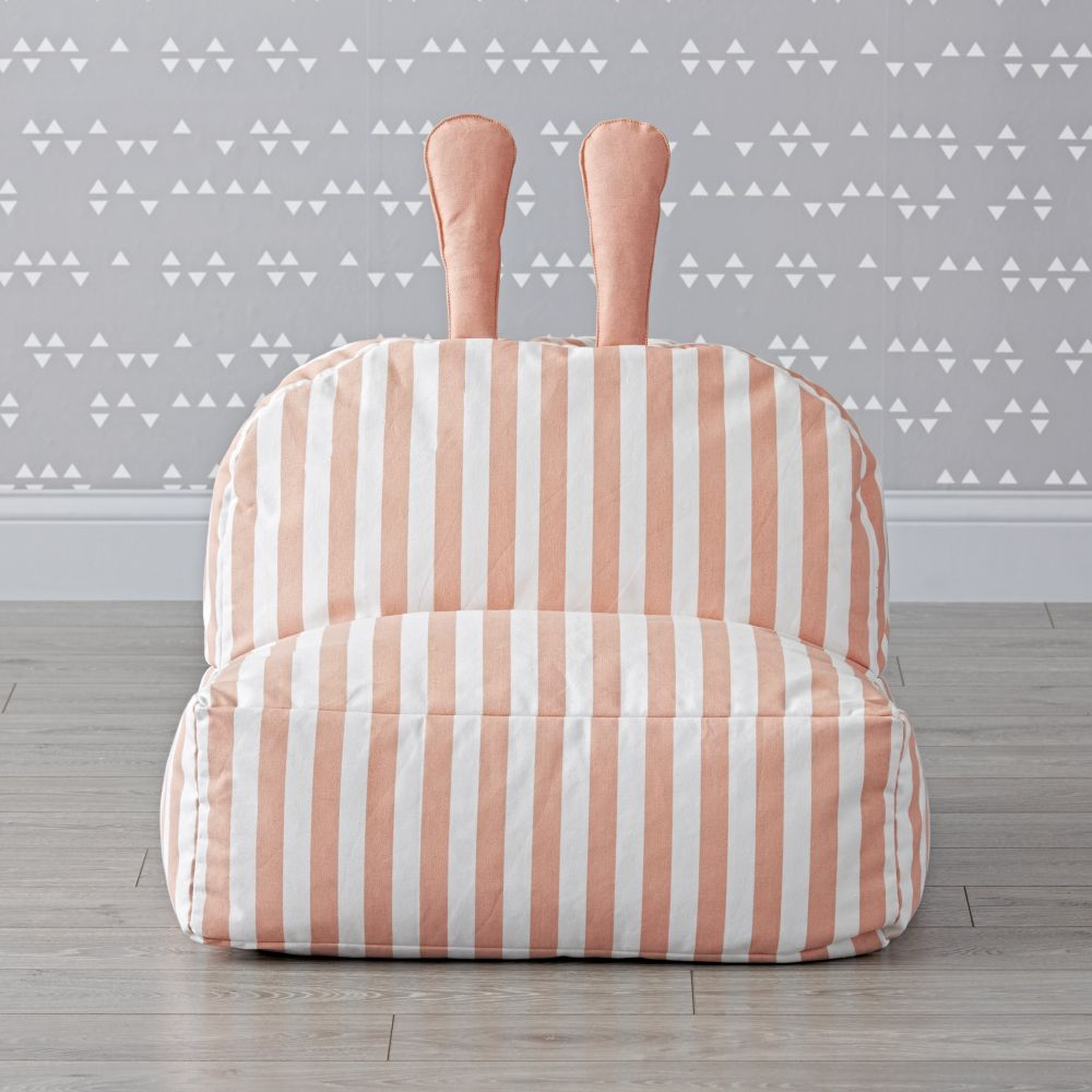 Striped Bunny Bean Bag Chair - Crate and Barrel
