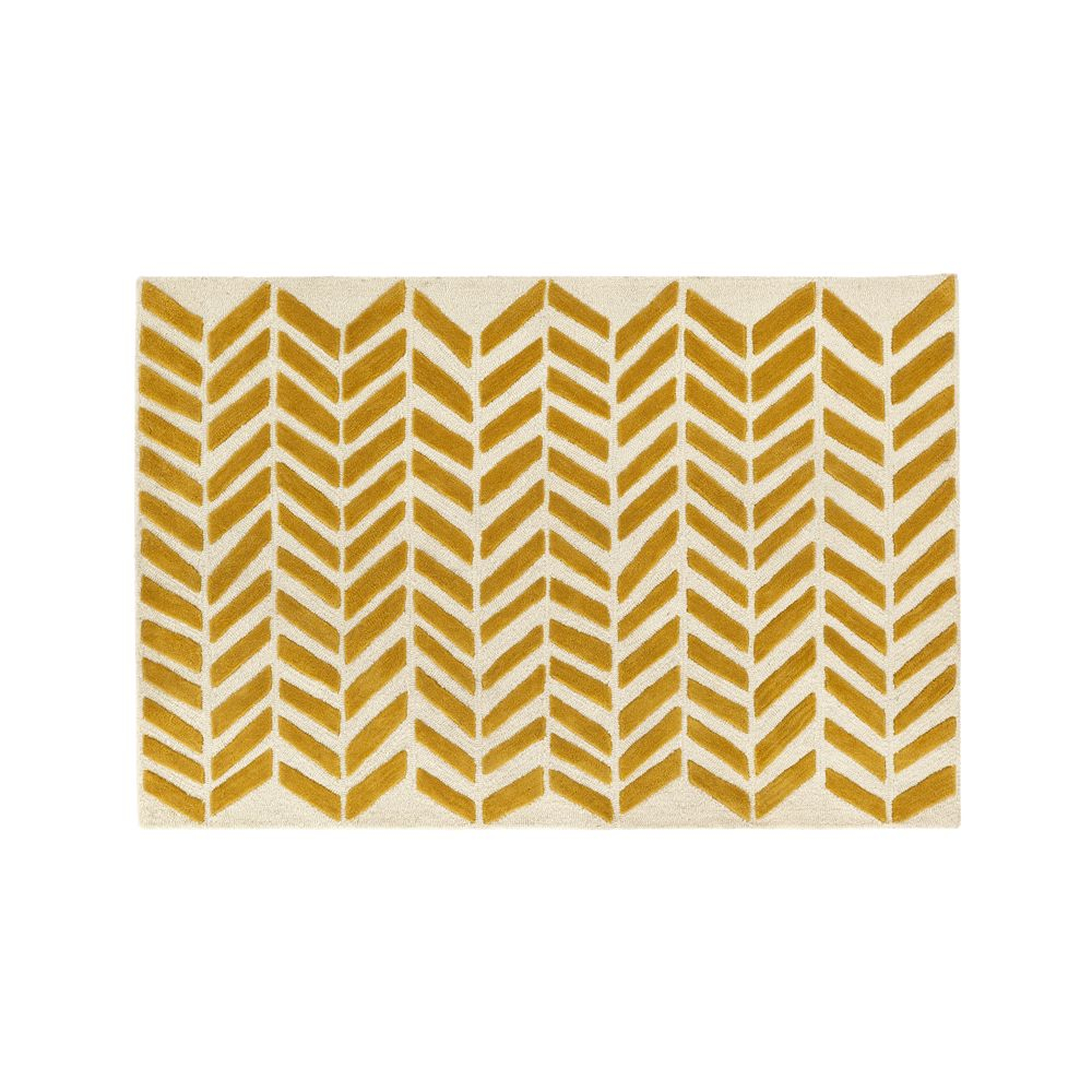 Hand-Tufted Yellow Chevron Kids Rug 8x10 - Crate and Barrel