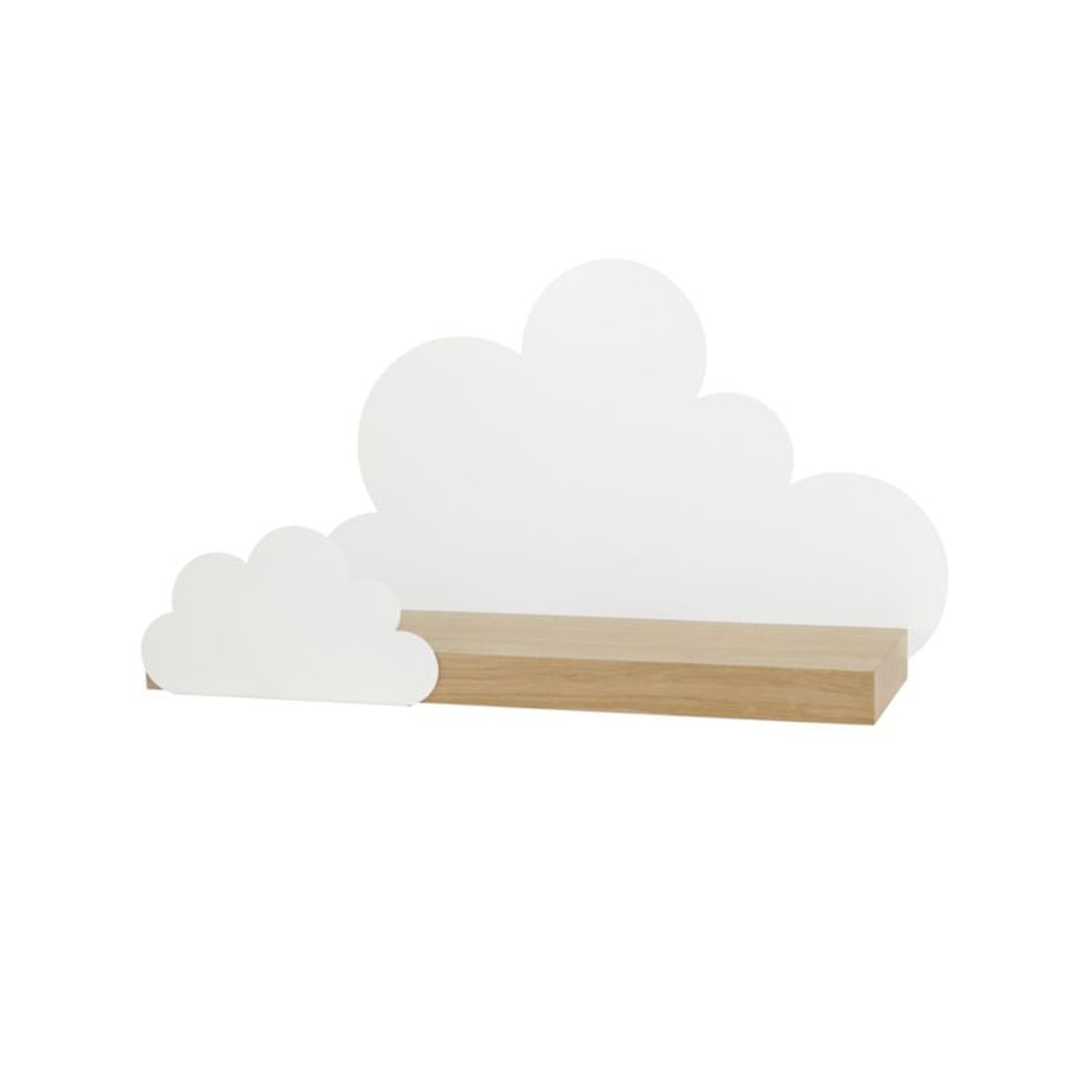 Cloud Metal and Wood Wall Shelf - Crate & Kids