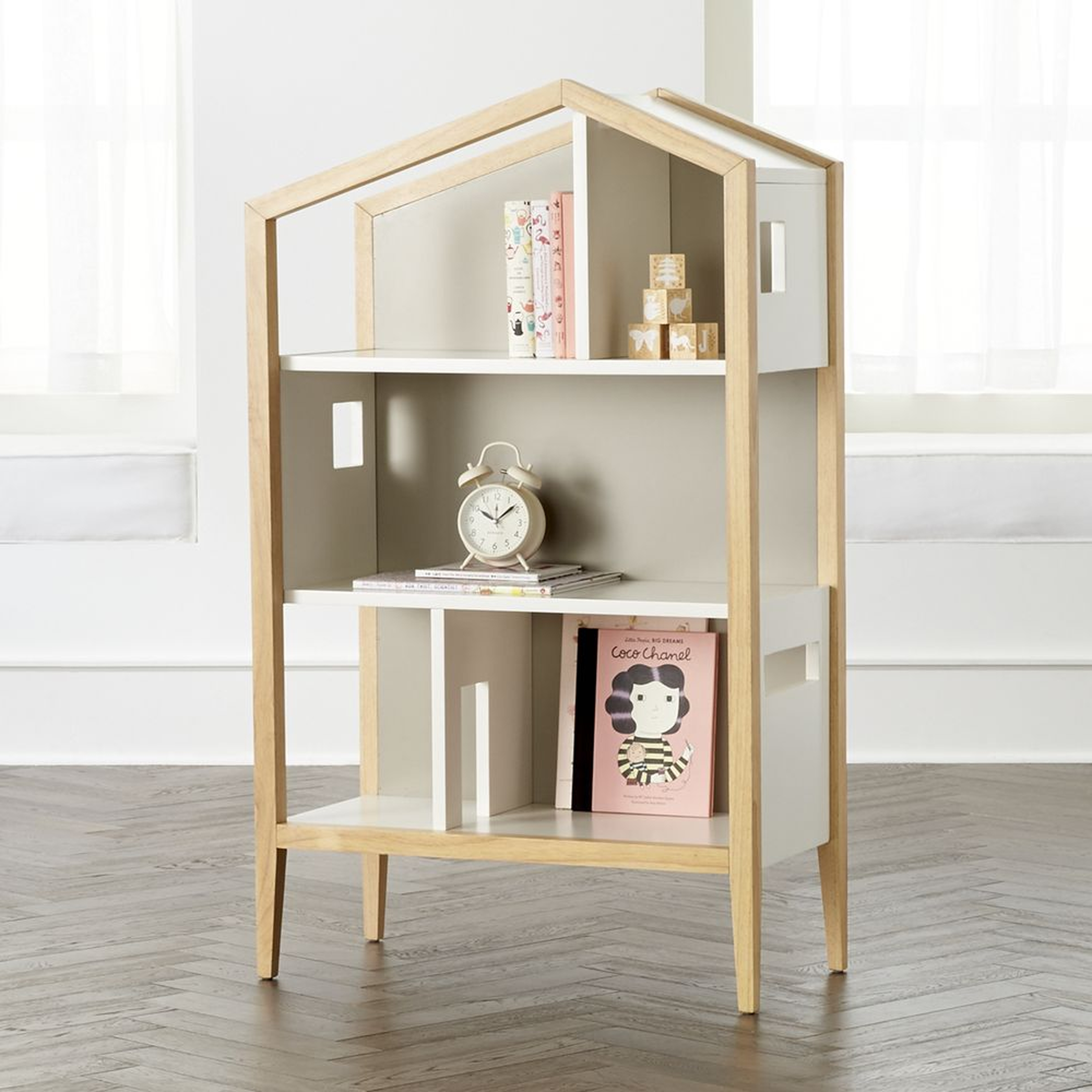 Modern House Bookcase - Crate and Barrel