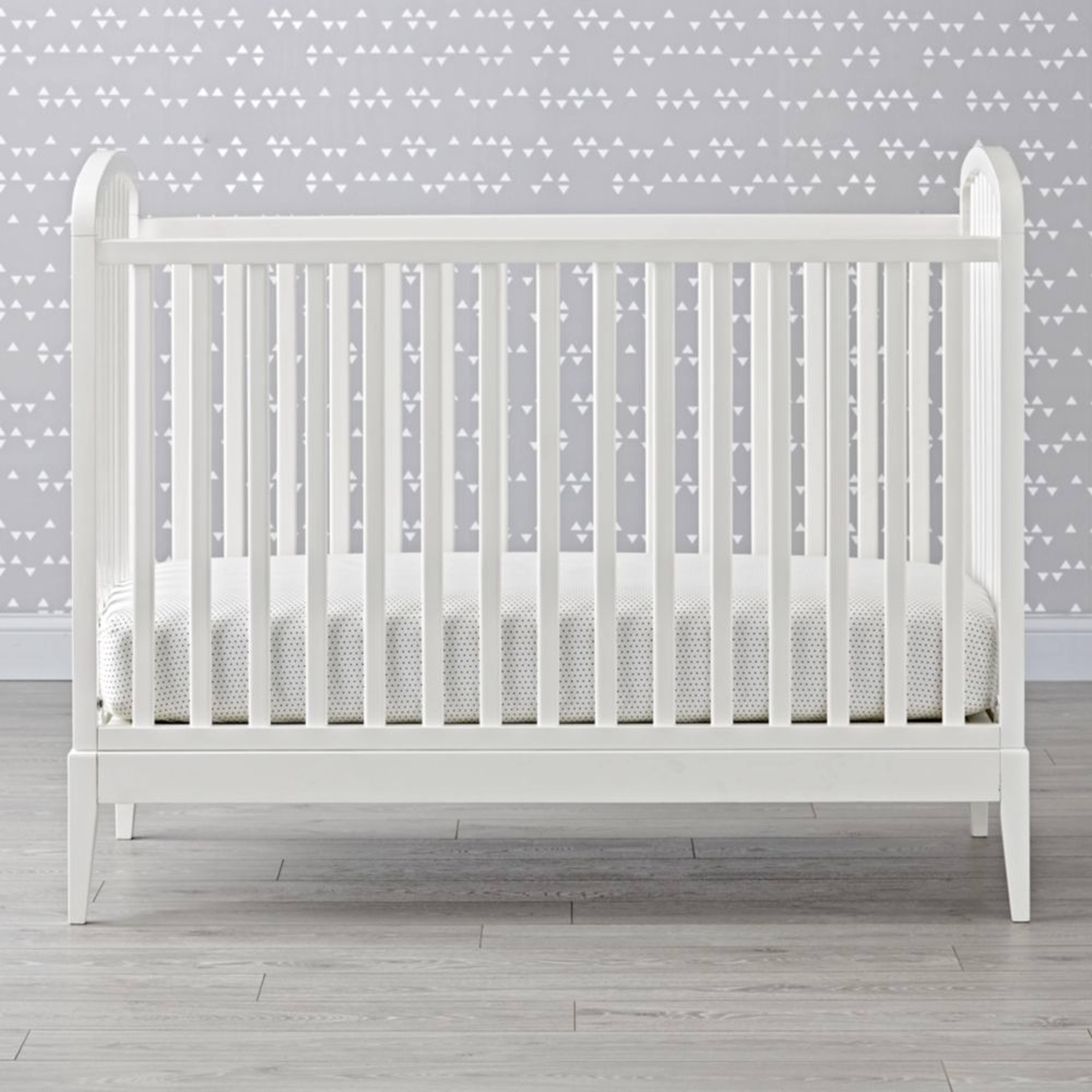 Archway White Convertible Crib - Crate and Barrel
