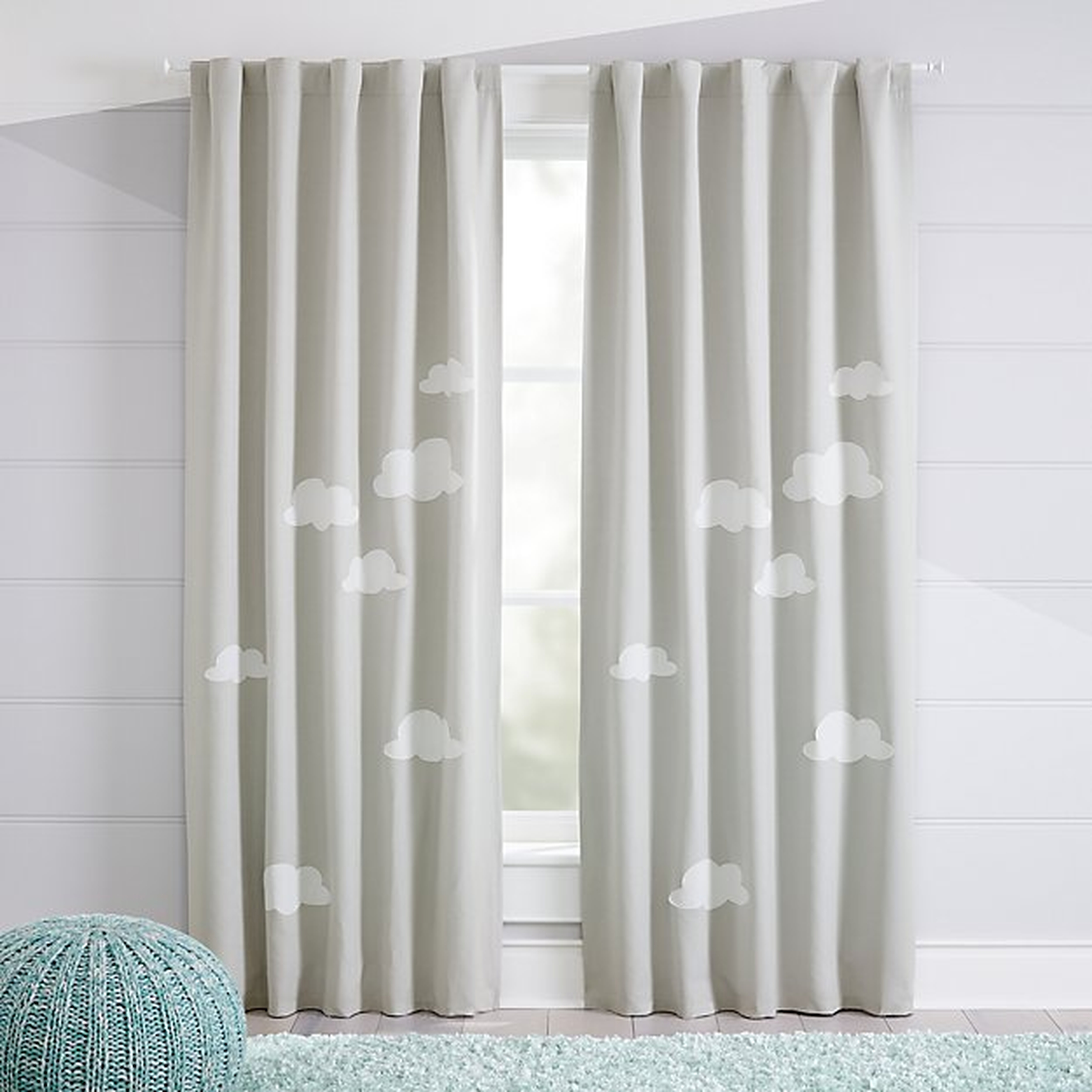 Cloud 63" Blackout Curtain - Crate and Barrel