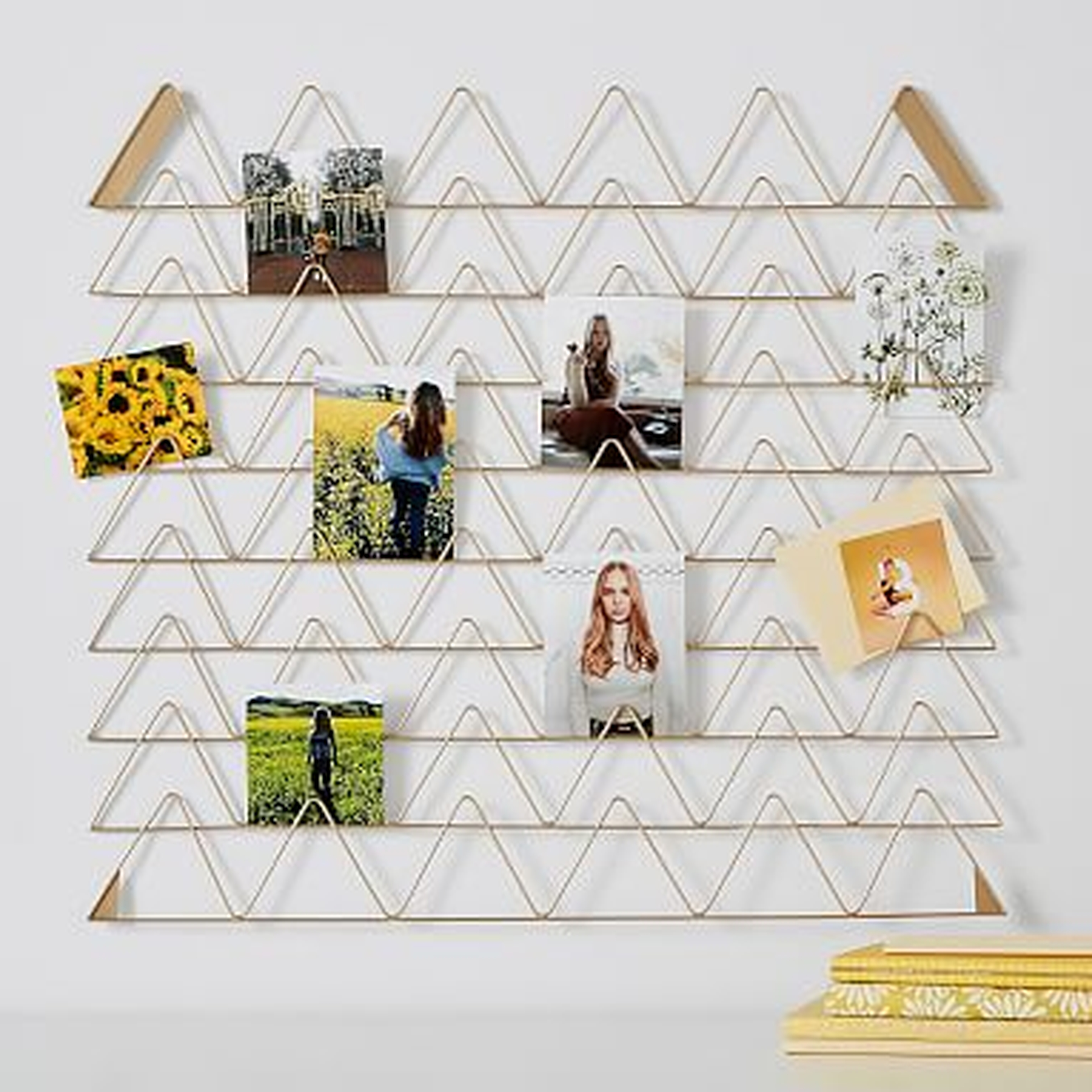 Gold Triangular Photo Holder, Gold Large Triangle - Pottery Barn Teen